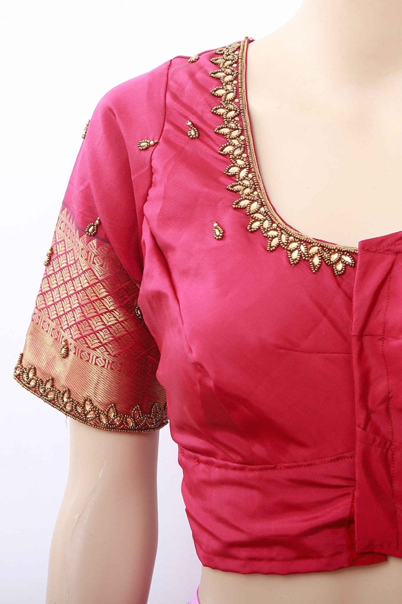 Korvai Buttis Semi Silk Saree - Designer Tassels & Maggam Work Blouse SAREE JCS Fashions