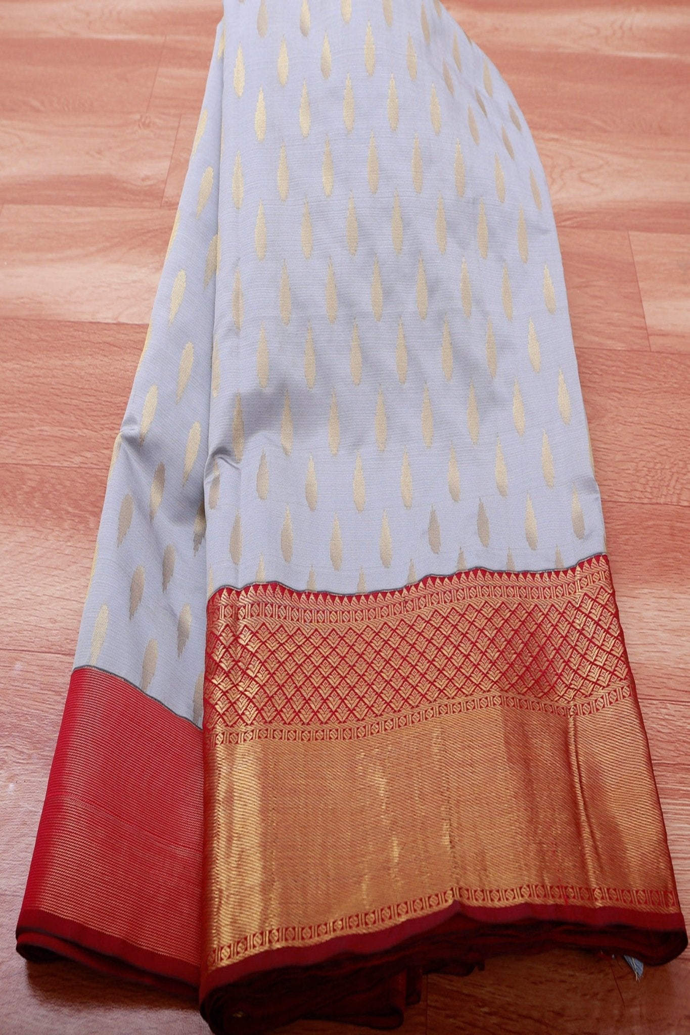 Korvai Buttis Semi Silk Saree - Designer Tassels & Maggam Work Blouse SAREE JCS Fashions