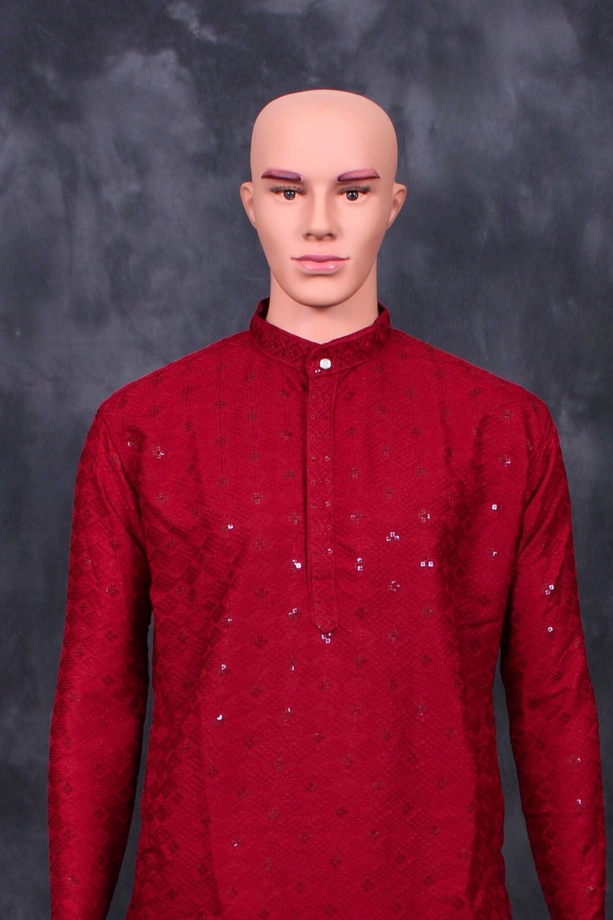 Luxurious Men's Lakhnavi Kurta with Resham & Sequin Detail - JCSFashions Men JCS Fashions