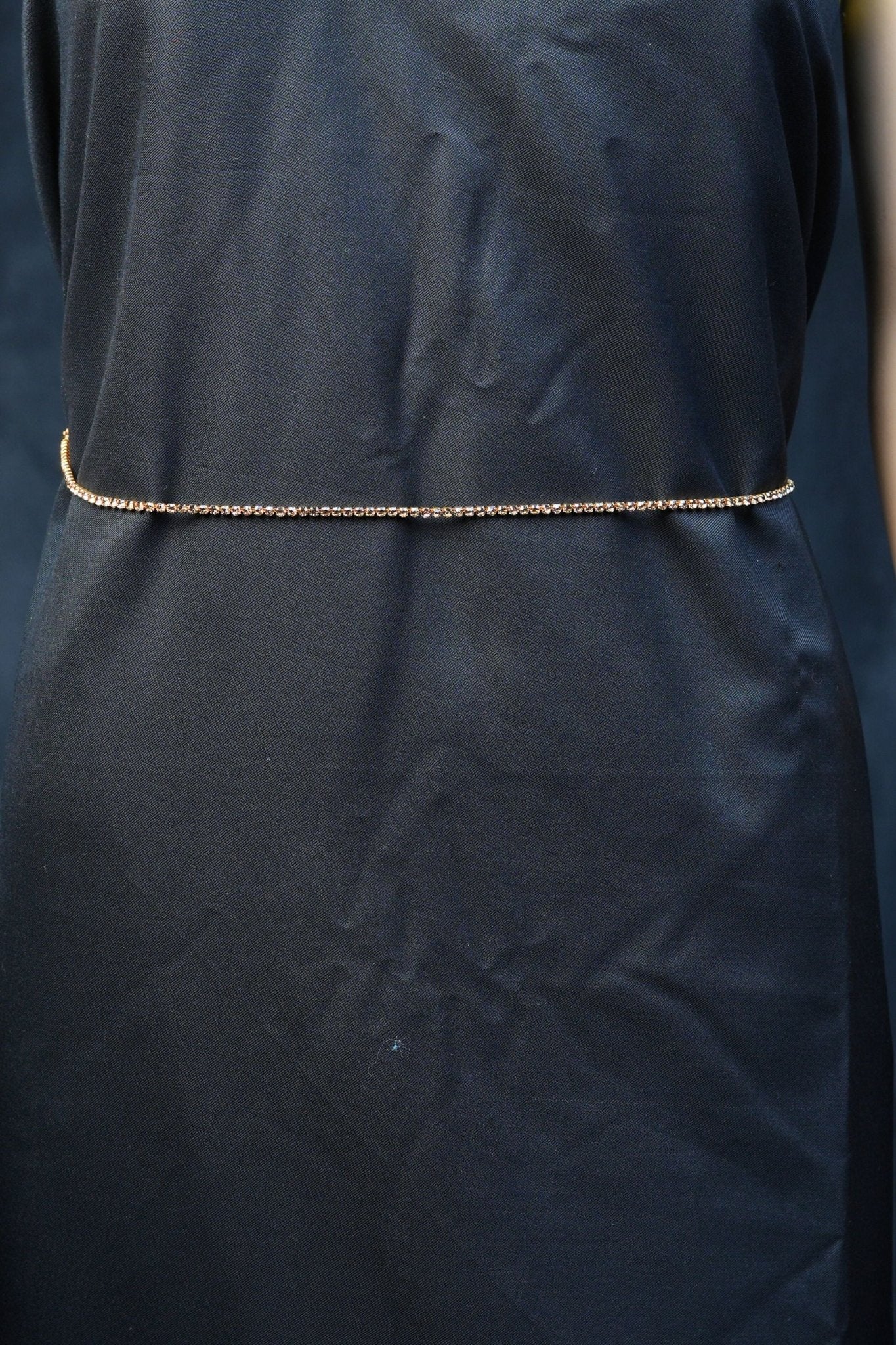 Luxury in Links: Gold Hip Chain with Glistening Gold Stones |JCSFashions Jewelry JCS Fashions Gold Free size