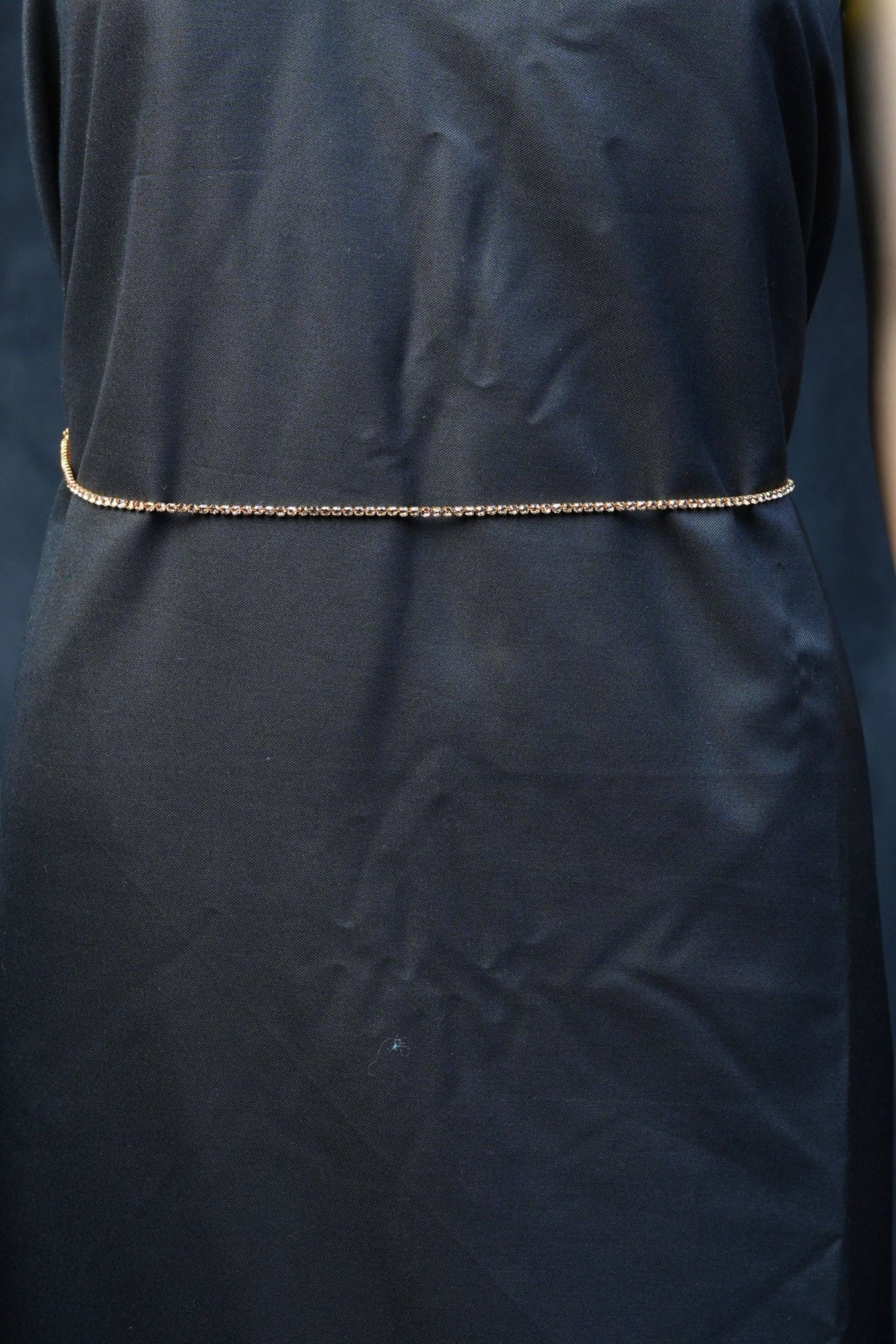 Luxury in Links: Gold Hip Chain with Glistening Gold Stones |JCSFashions Jewelry JCS Fashions Gold Free size