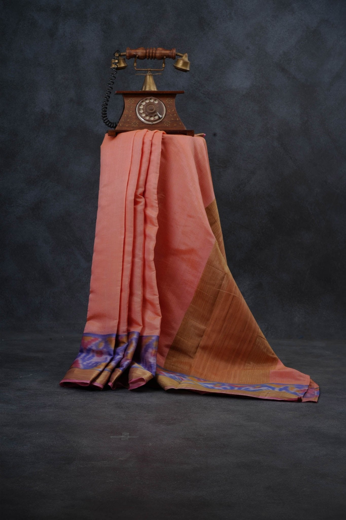 Luxury Semi Tussar Silk Saree with Pochampally Border Saree JCS Fashions