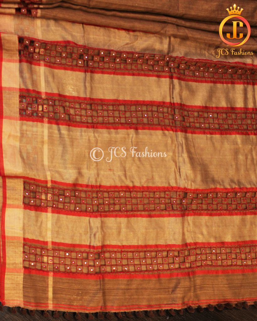Matka Silk Saree with Cut Work Pallu |JCS Fashions SAREE JCS Fashions
