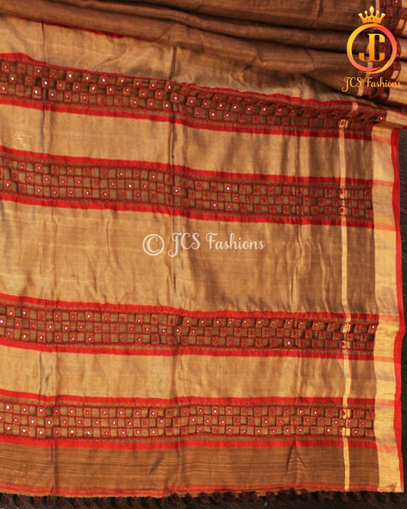 Matka Silk Saree with Cut Work Pallu |JCS Fashions SAREE JCS Fashions
