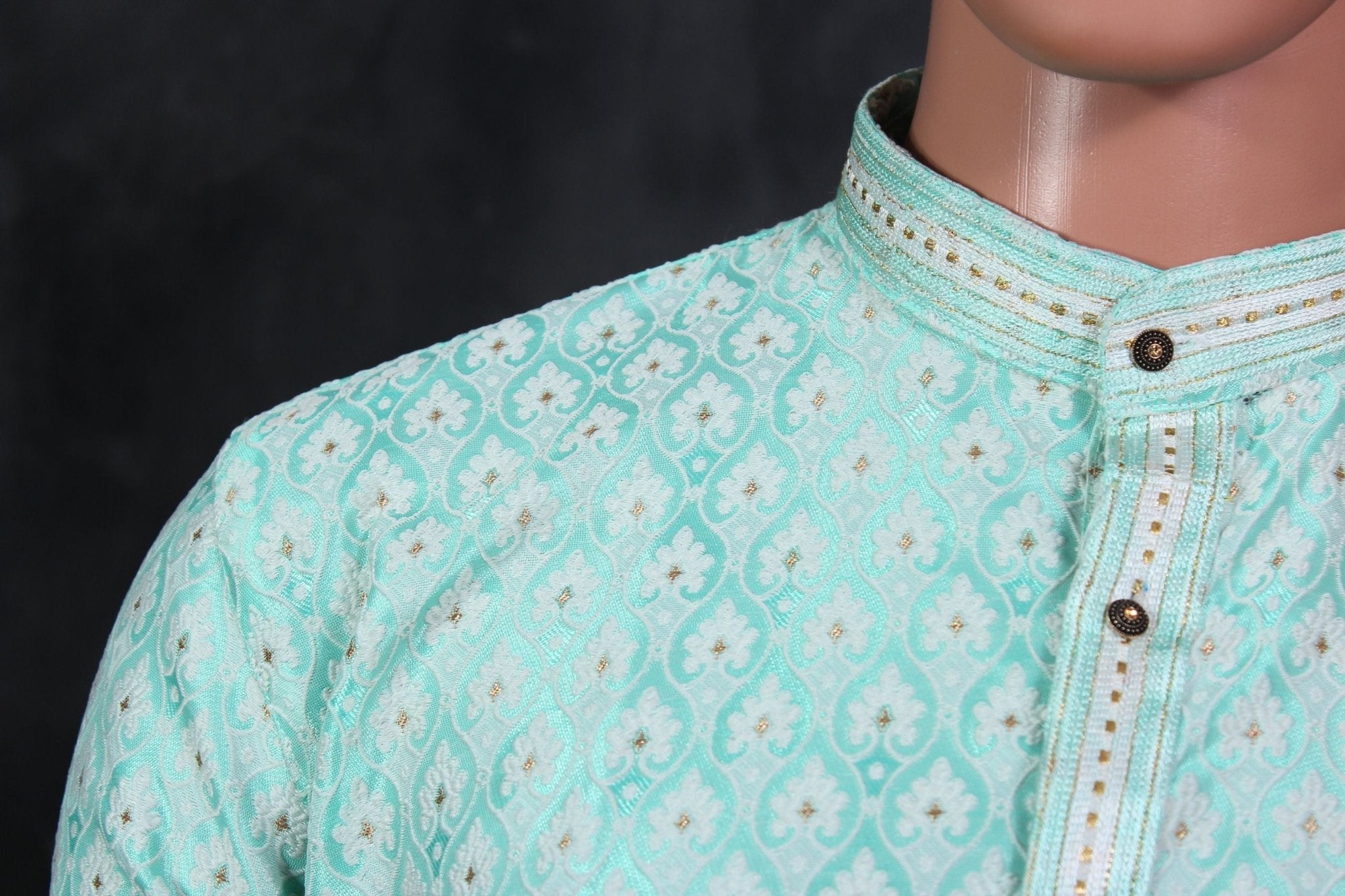 Men's Classic Jacquard Kurta: Luxurious, Intricate Weaving for Weddings Men JCS Fashions