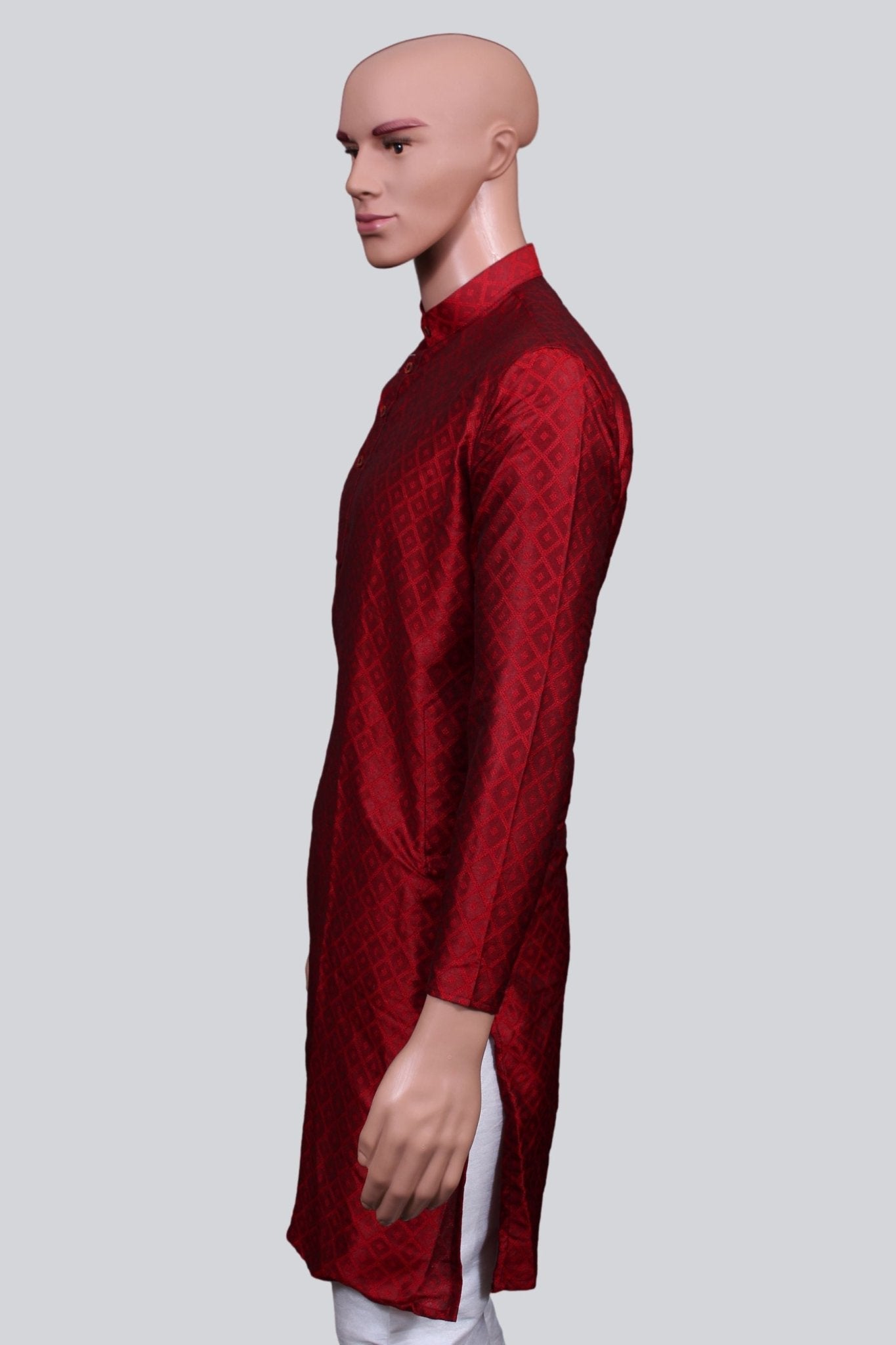 Men's Diamond Pattern Kurta: Ethnic Elegance Meets Modern Comfort Men JCS Fashions