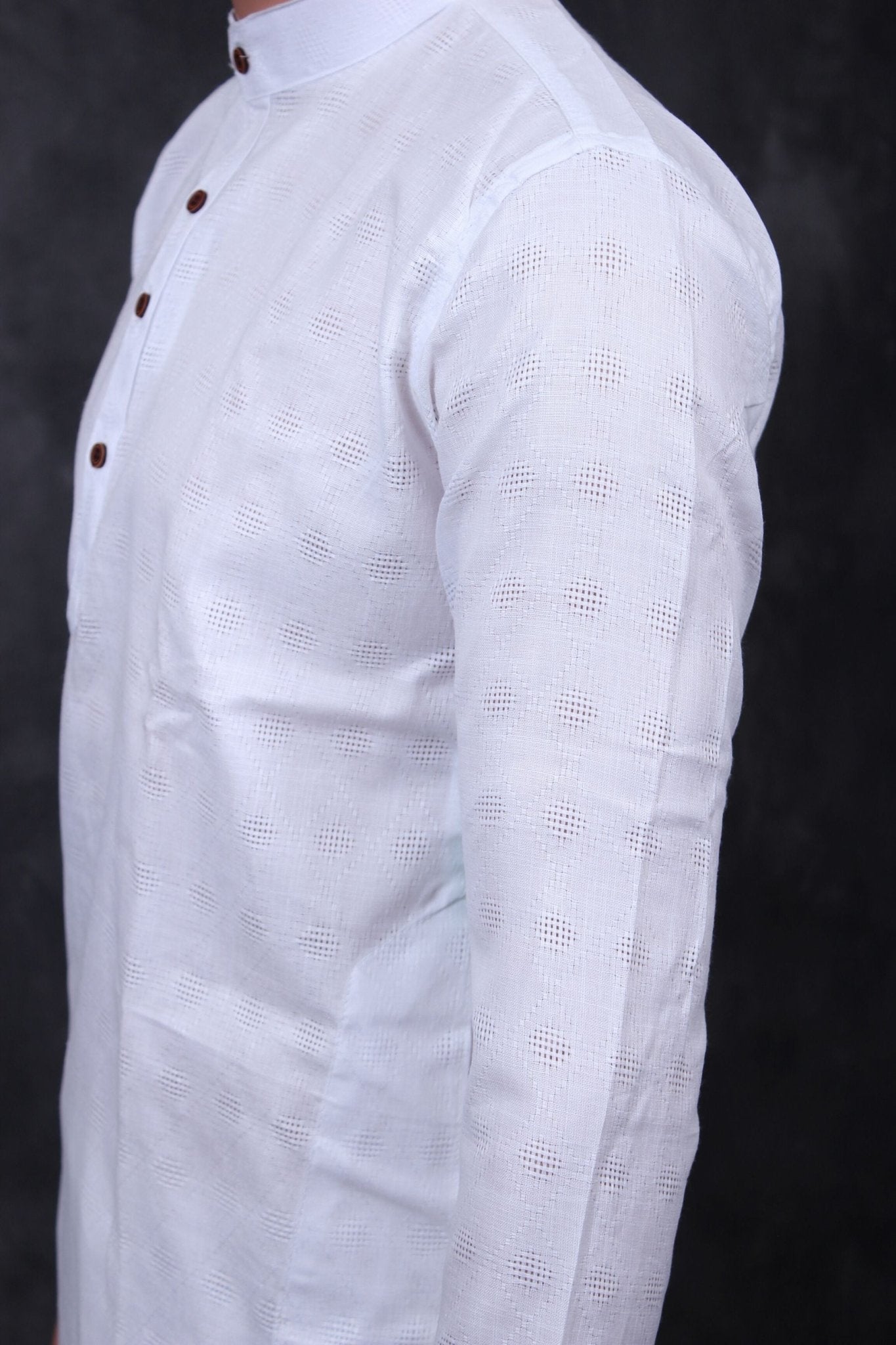 Men's Elegant Diamond Patterned 100% Cotton Kurta - JCS Fashions Men JCS Fashions