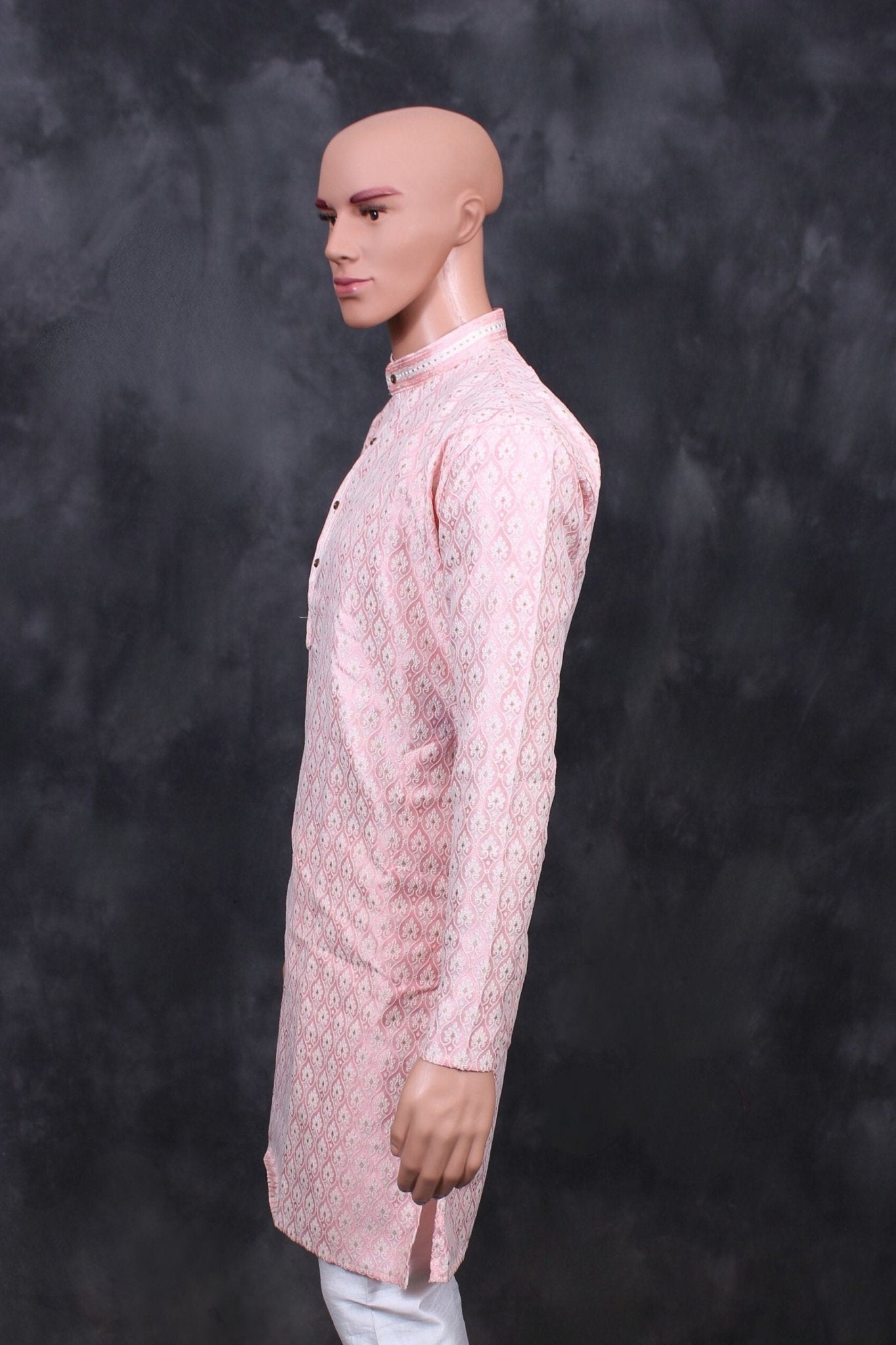 Men's Exquisite White Jacquard Kurta: Traditional Elegance Meets Comfort Men JCS Fashions