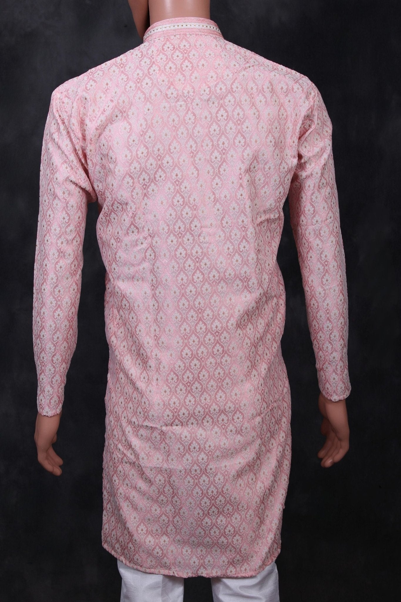 Men's Exquisite White Jacquard Kurta: Traditional Elegance Meets Comfort Men JCS Fashions
