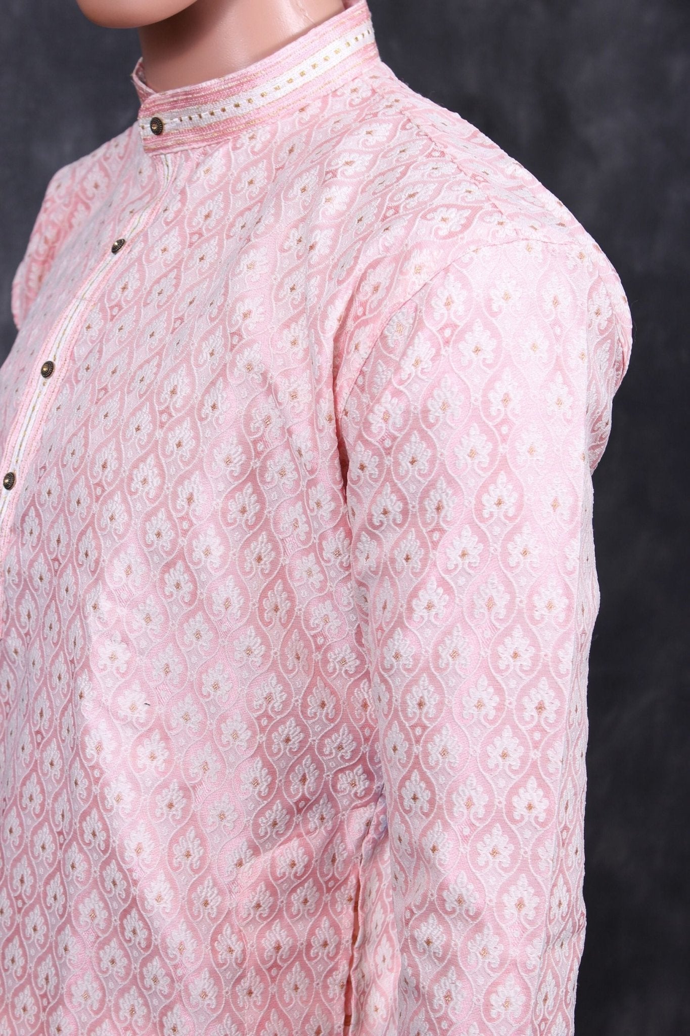 Men's Exquisite White Jacquard Kurta: Traditional Elegance Meets Comfort Men JCS Fashions