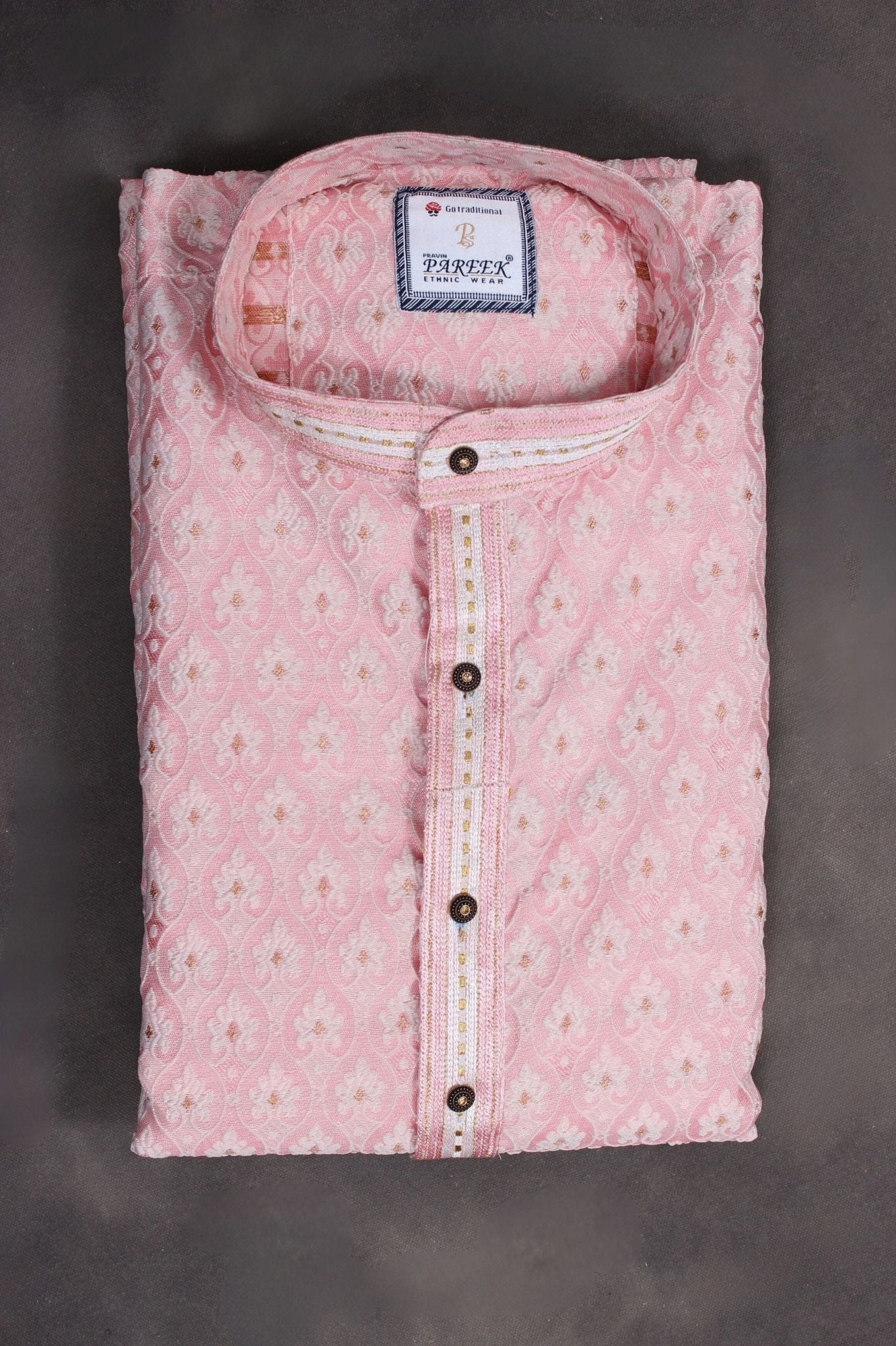 Men's Exquisite White Jacquard Kurta: Traditional Elegance Meets Comfort Men JCS Fashions