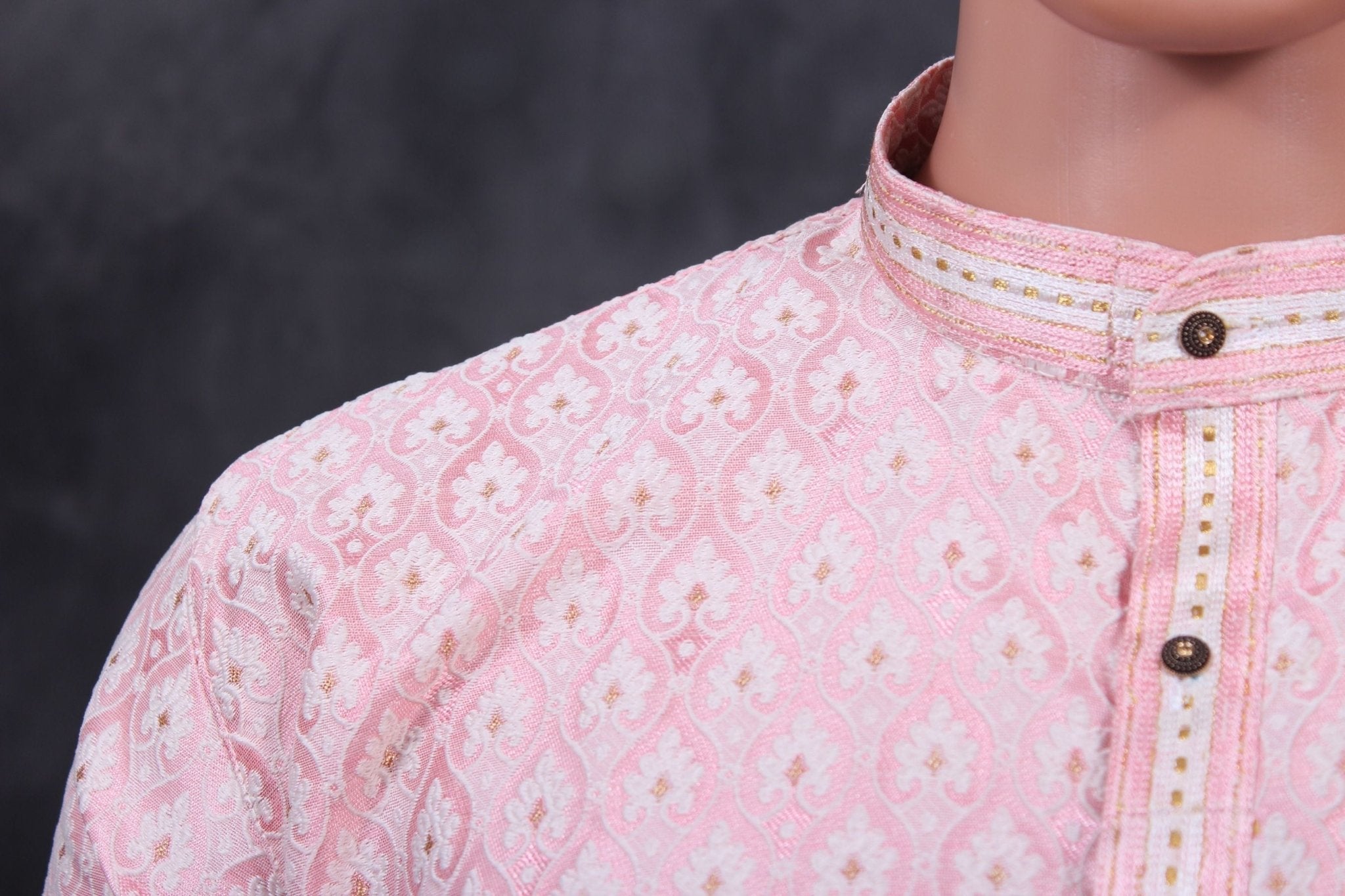 Men's Exquisite White Jacquard Kurta: Traditional Elegance Meets Comfort Men JCS Fashions