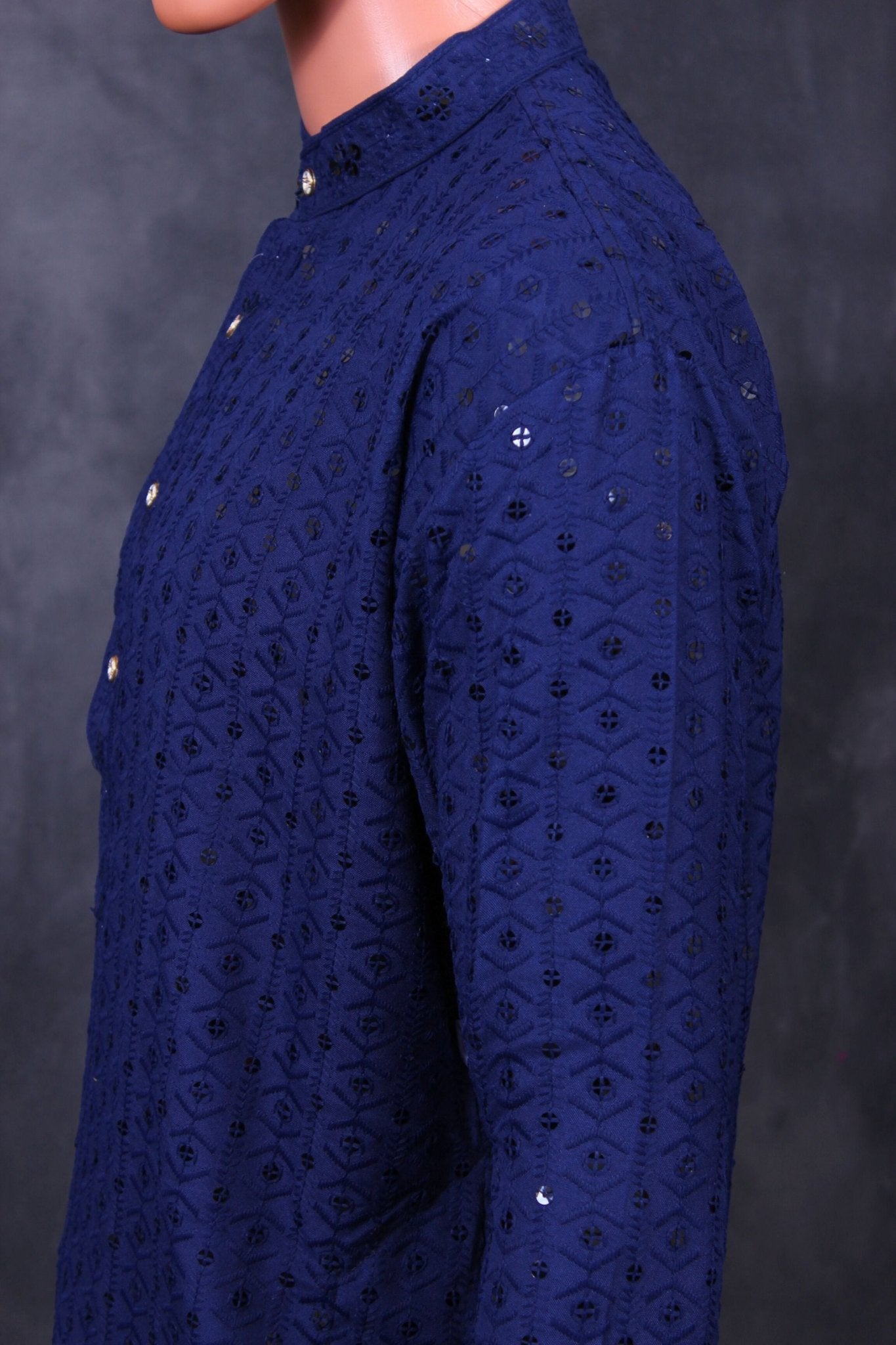 Men's Lakhnavi Kurta: Embroidered Ethnic Elegance by JCSFashions Men JCS Fashions