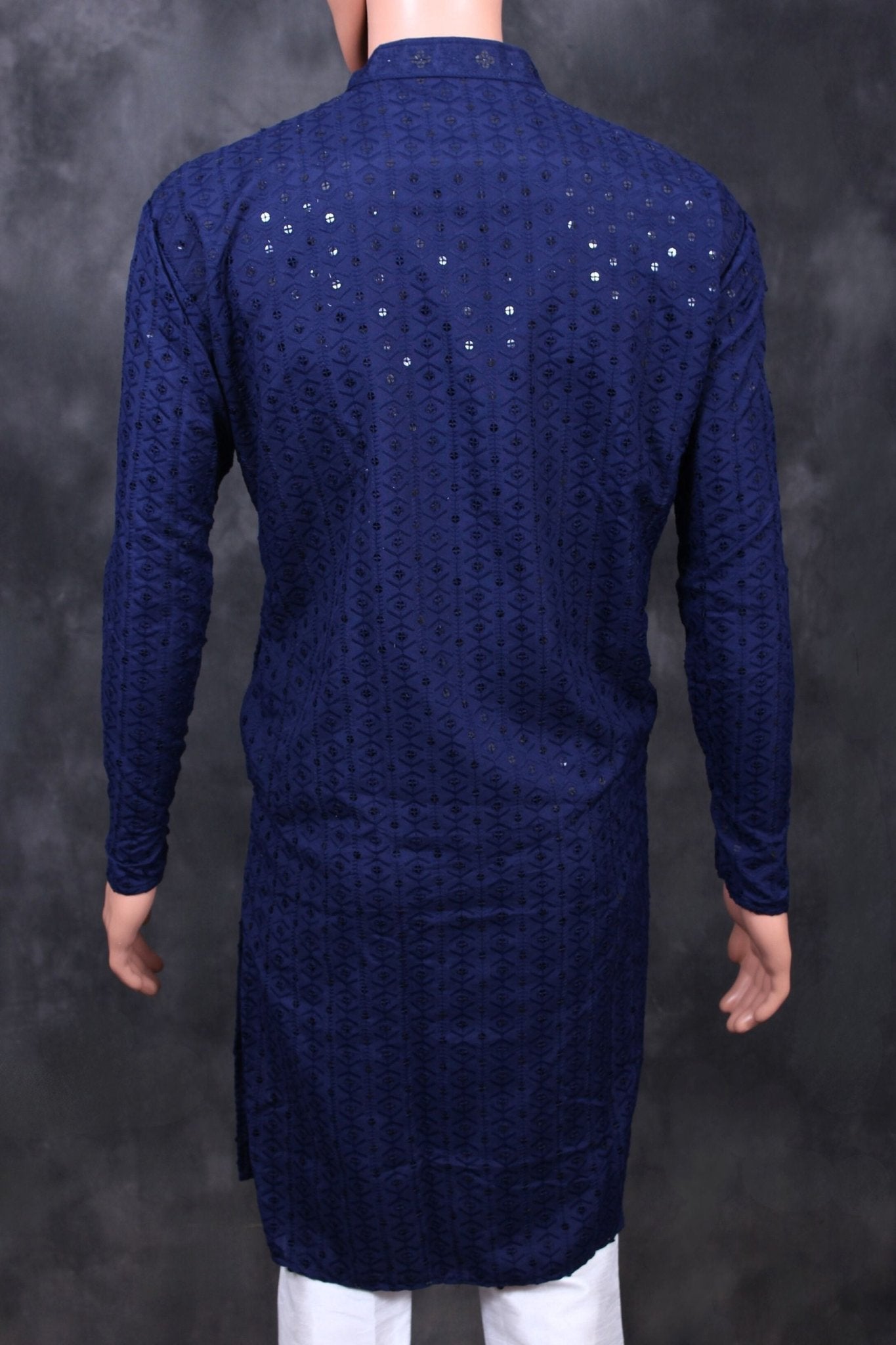 Men's Lakhnavi Kurta: Embroidered Ethnic Elegance by JCSFashions Men JCS Fashions