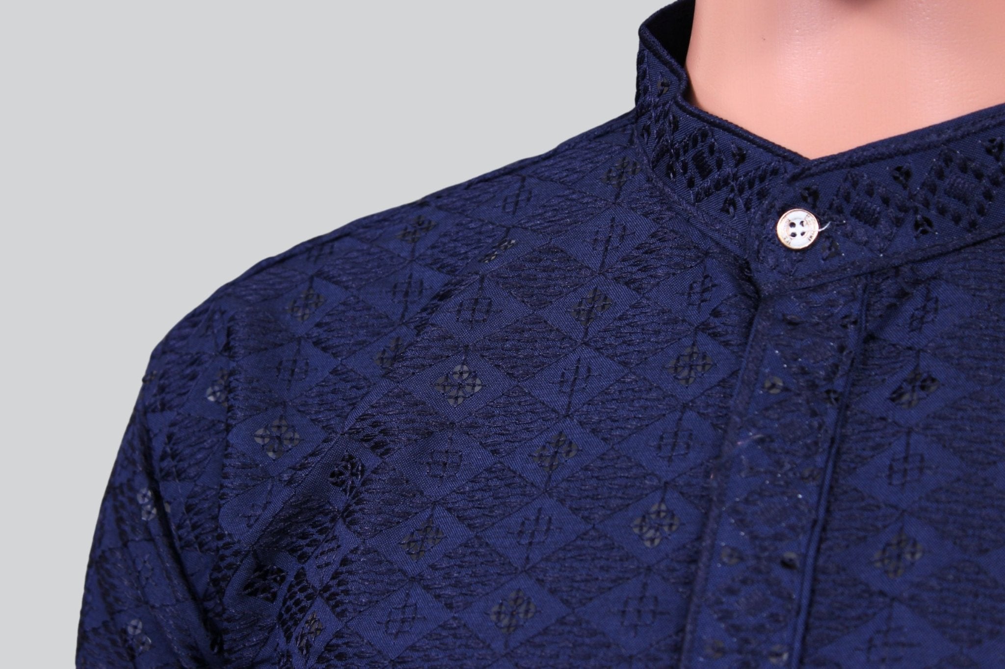 Men's Lakhnavi Kurta - Premium Comfort Embroidered Ethnic Wear Men JCS Fashions