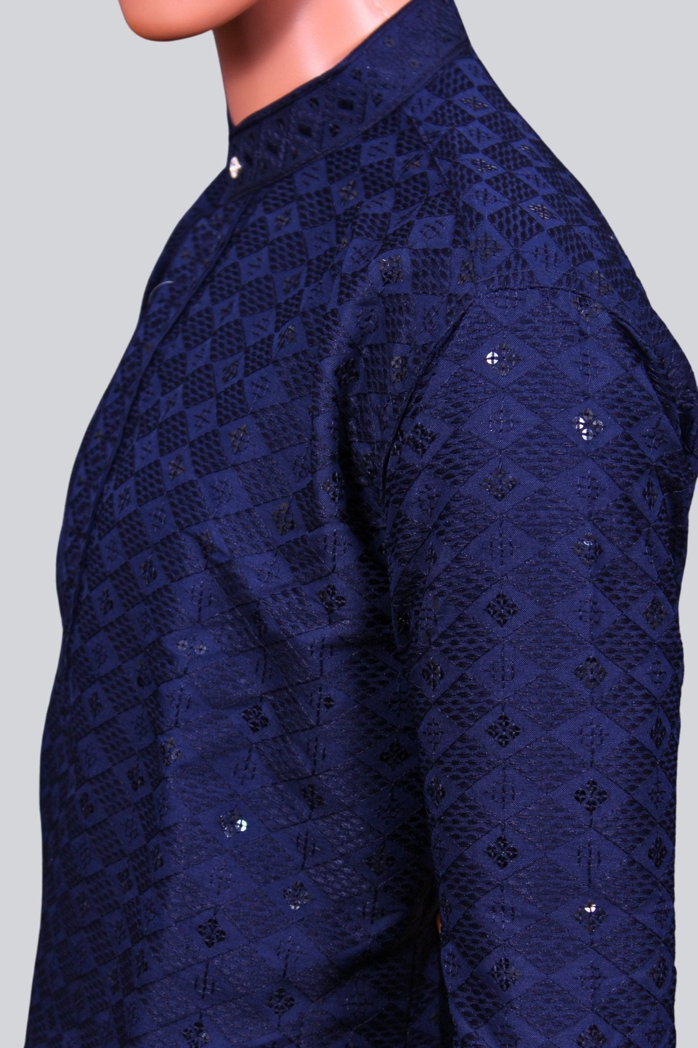 Men's Lakhnavi Kurta - Premium Comfort Embroidered Ethnic Wear Men JCS Fashions