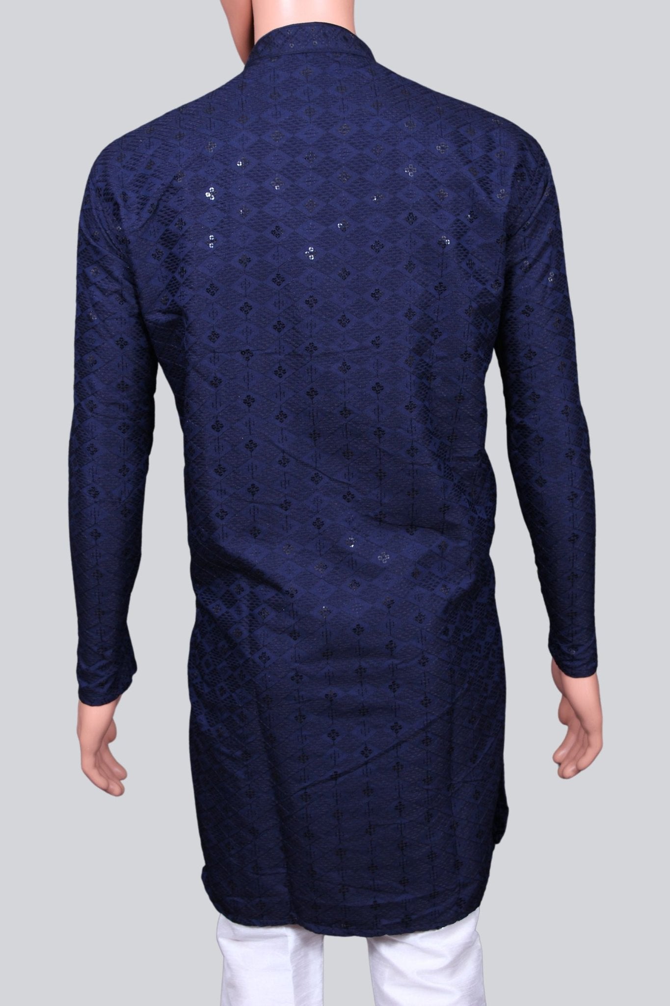 Men's Lakhnavi Kurta - Premium Comfort Embroidered Ethnic Wear Men JCS Fashions
