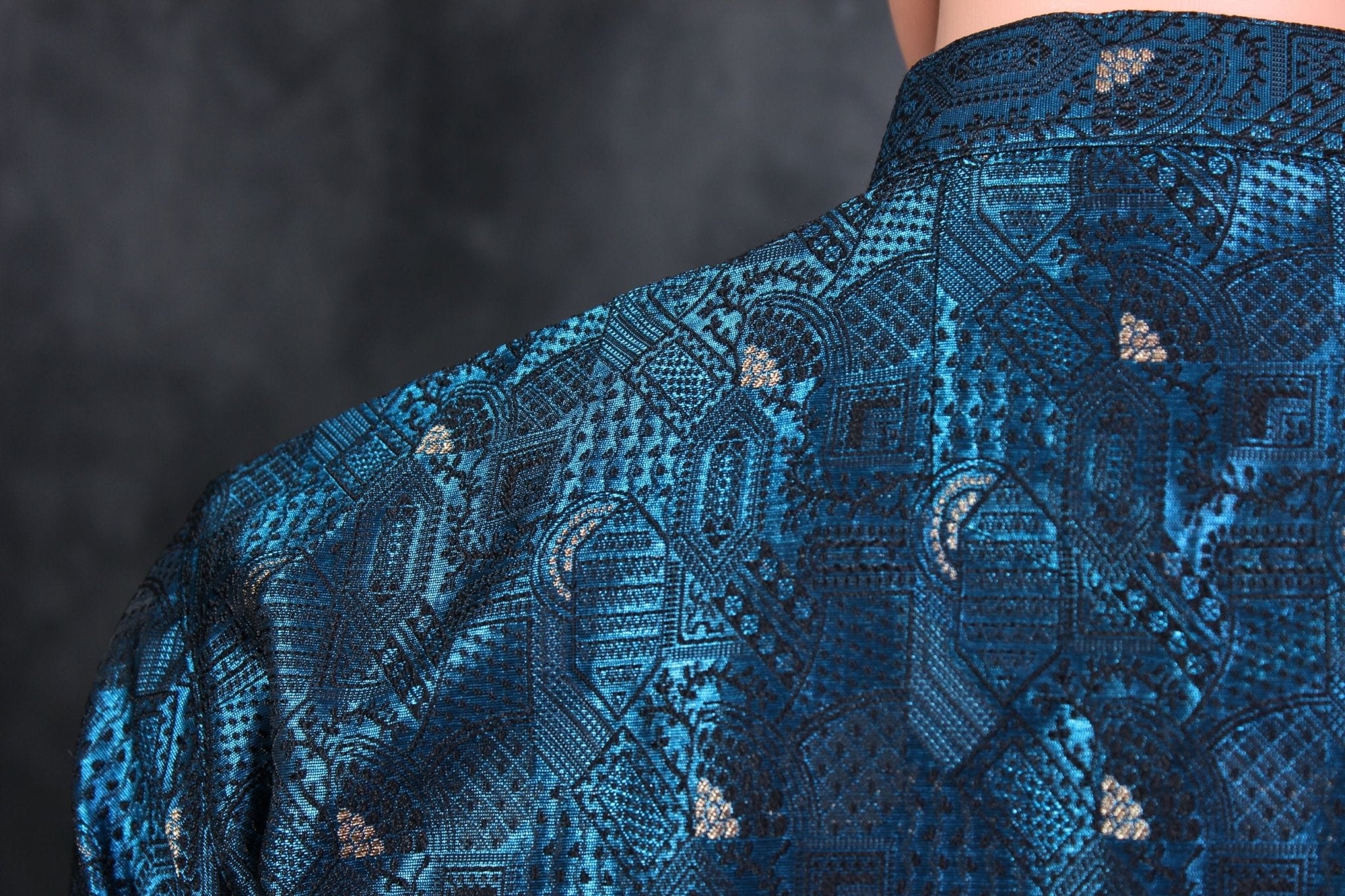 Men's Luxurious Black Jacquard Kurta - Perfect for Elegant Events Men JCS Fashions