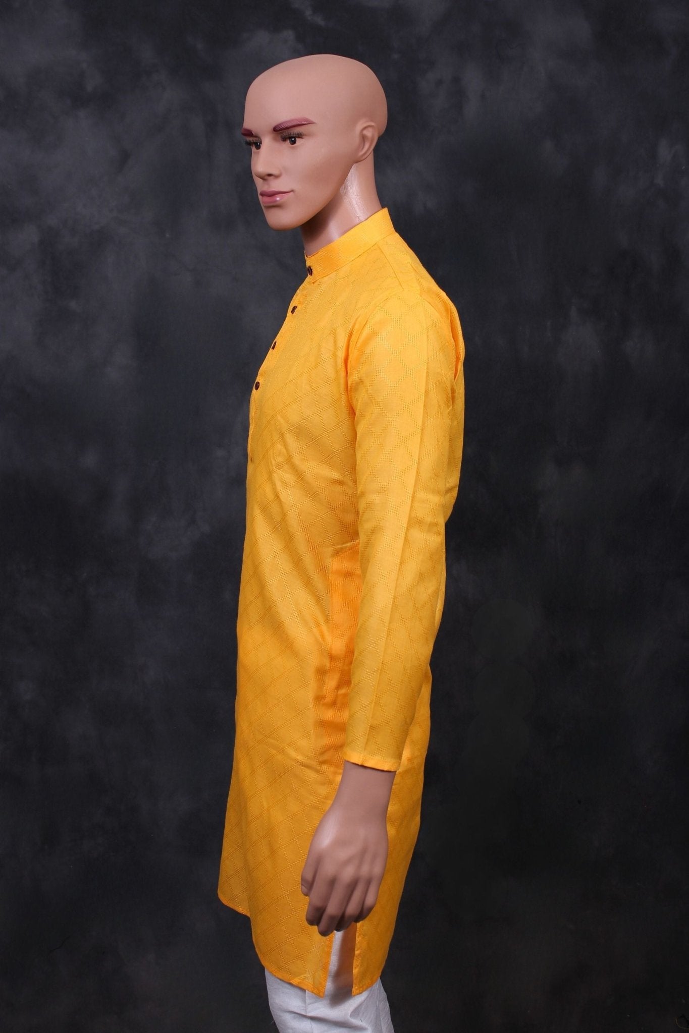 Men's Premium Cotton Kurta with Unique Diamond Pattern by JCSFashions Men JCS Fashions