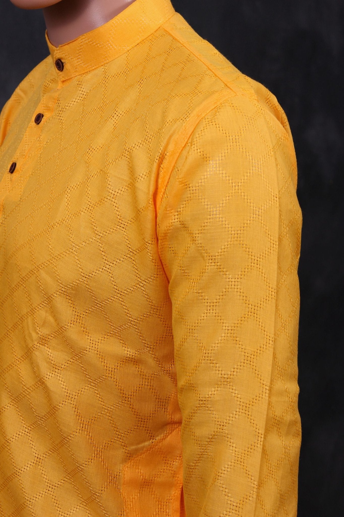 Men's Premium Cotton Kurta with Unique Diamond Pattern by JCSFashions Men JCS Fashions