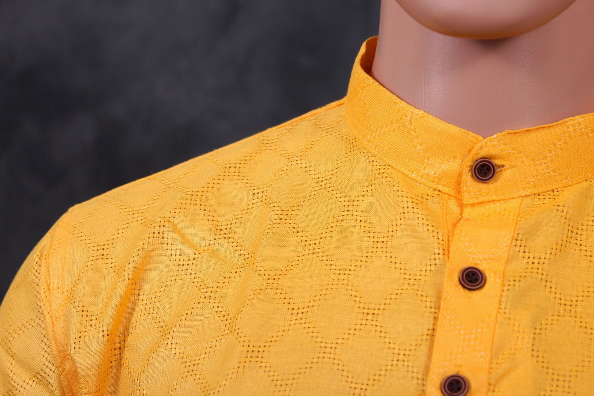 Men's Premium Cotton Kurta with Unique Diamond Pattern by JCSFashions Men JCS Fashions