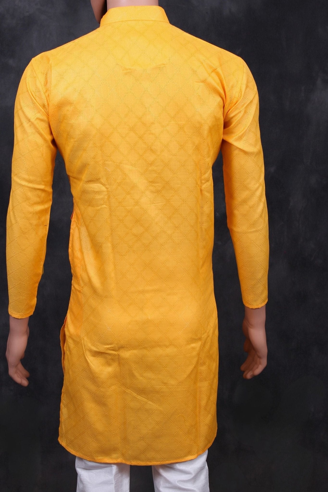 Men's Premium Cotton Kurta with Unique Diamond Pattern by JCSFashions Men JCS Fashions