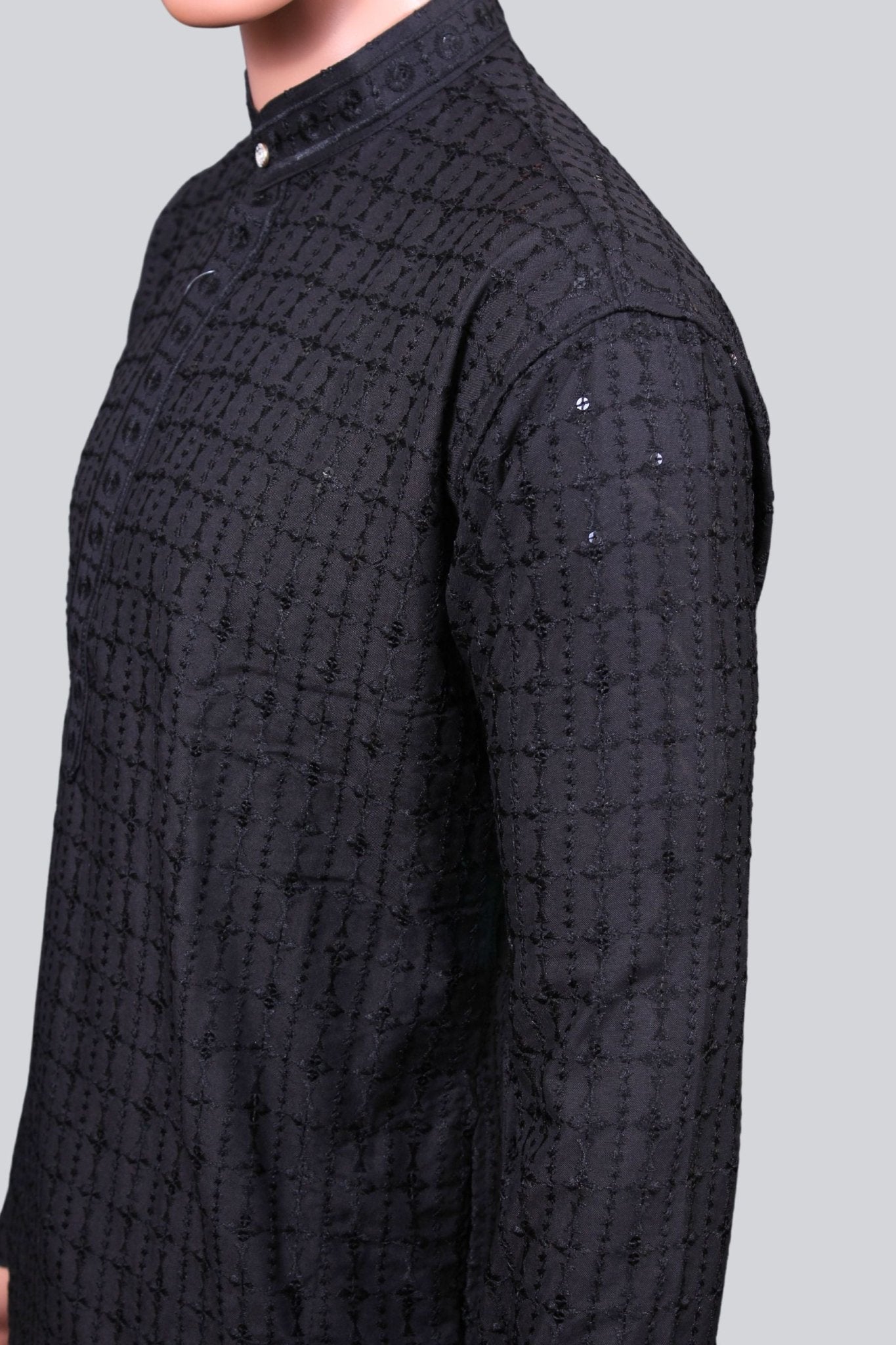 Men's Premium Lakhnavi Kurta-Traditional Embroidery & Sequence Work Men JCS Fashions