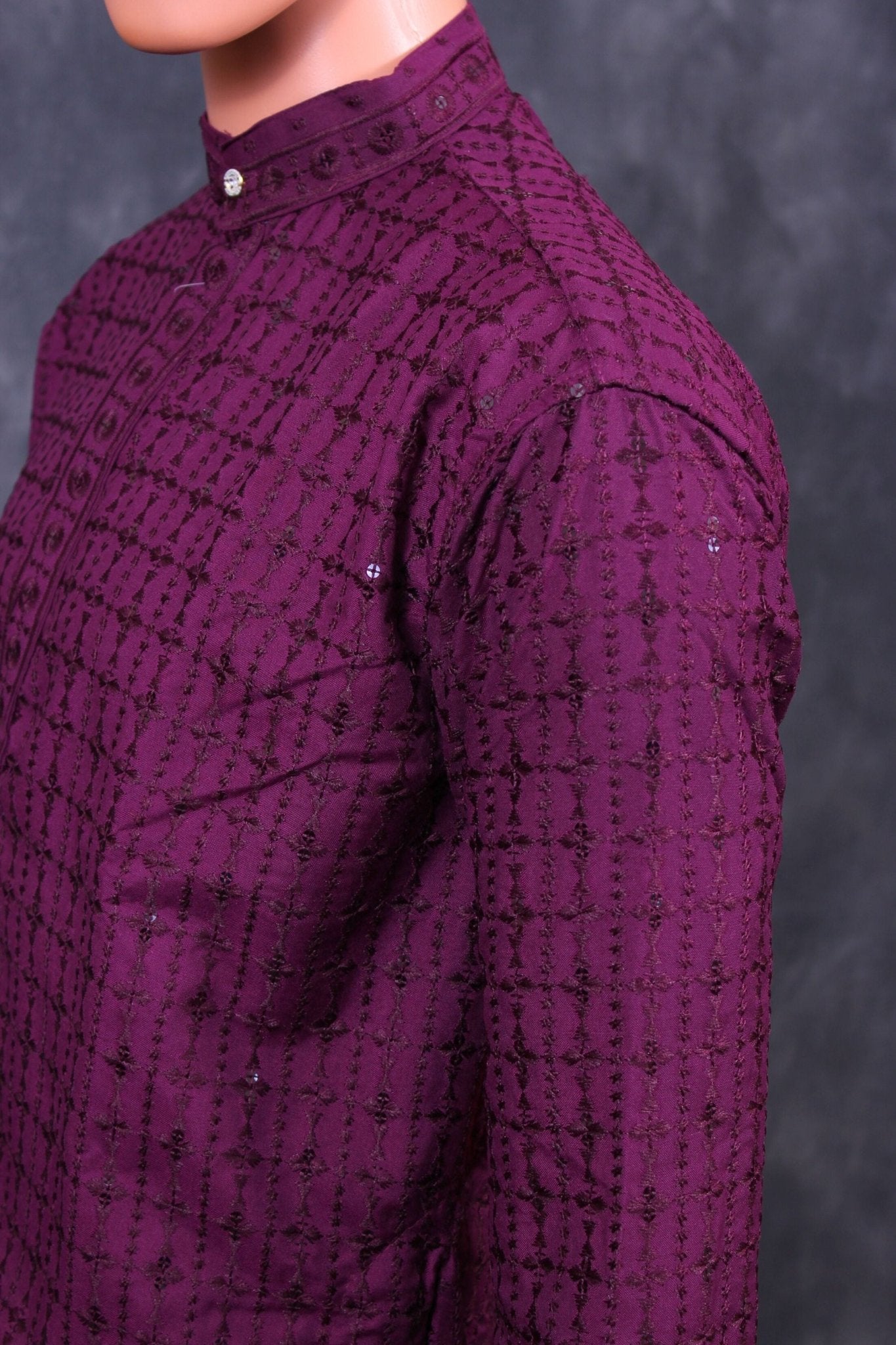 Men's Premium Lakhnavi Kurta with Resham Embroidery Men JCS Fashions