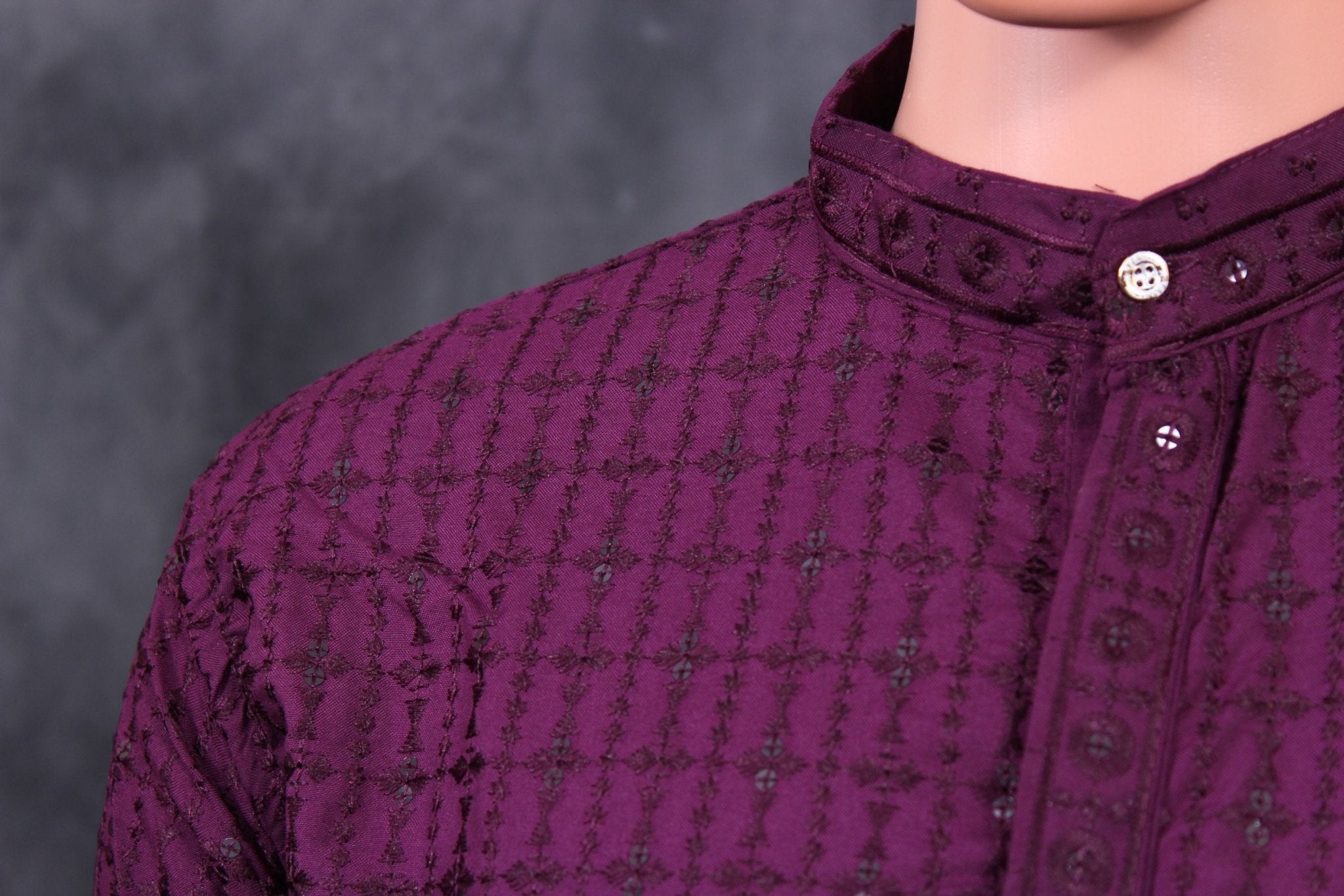 Men's Premium Lakhnavi Kurta with Resham Embroidery Men JCS Fashions