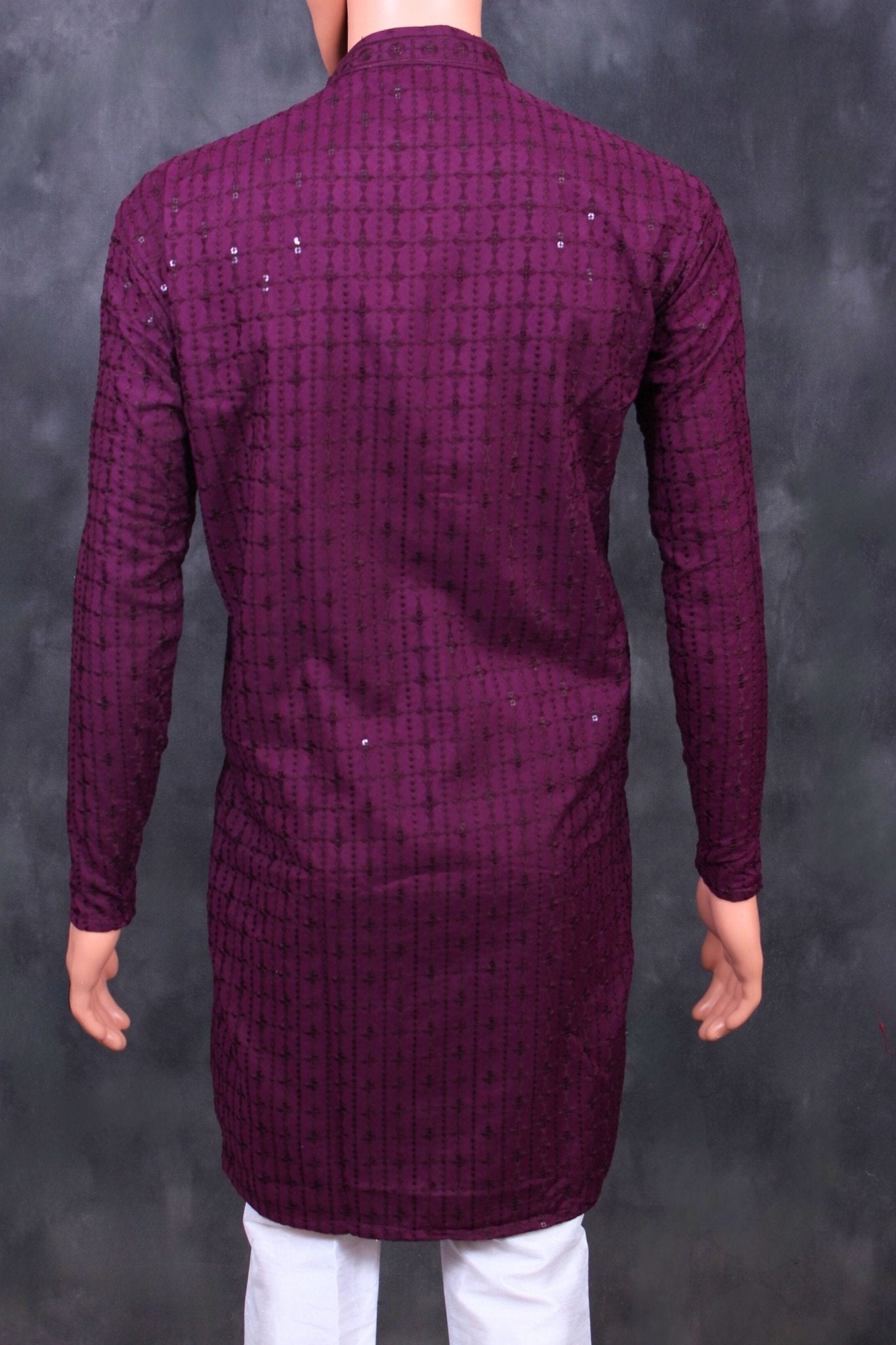 Men's Premium Lakhnavi Kurta with Resham Embroidery Men JCS Fashions