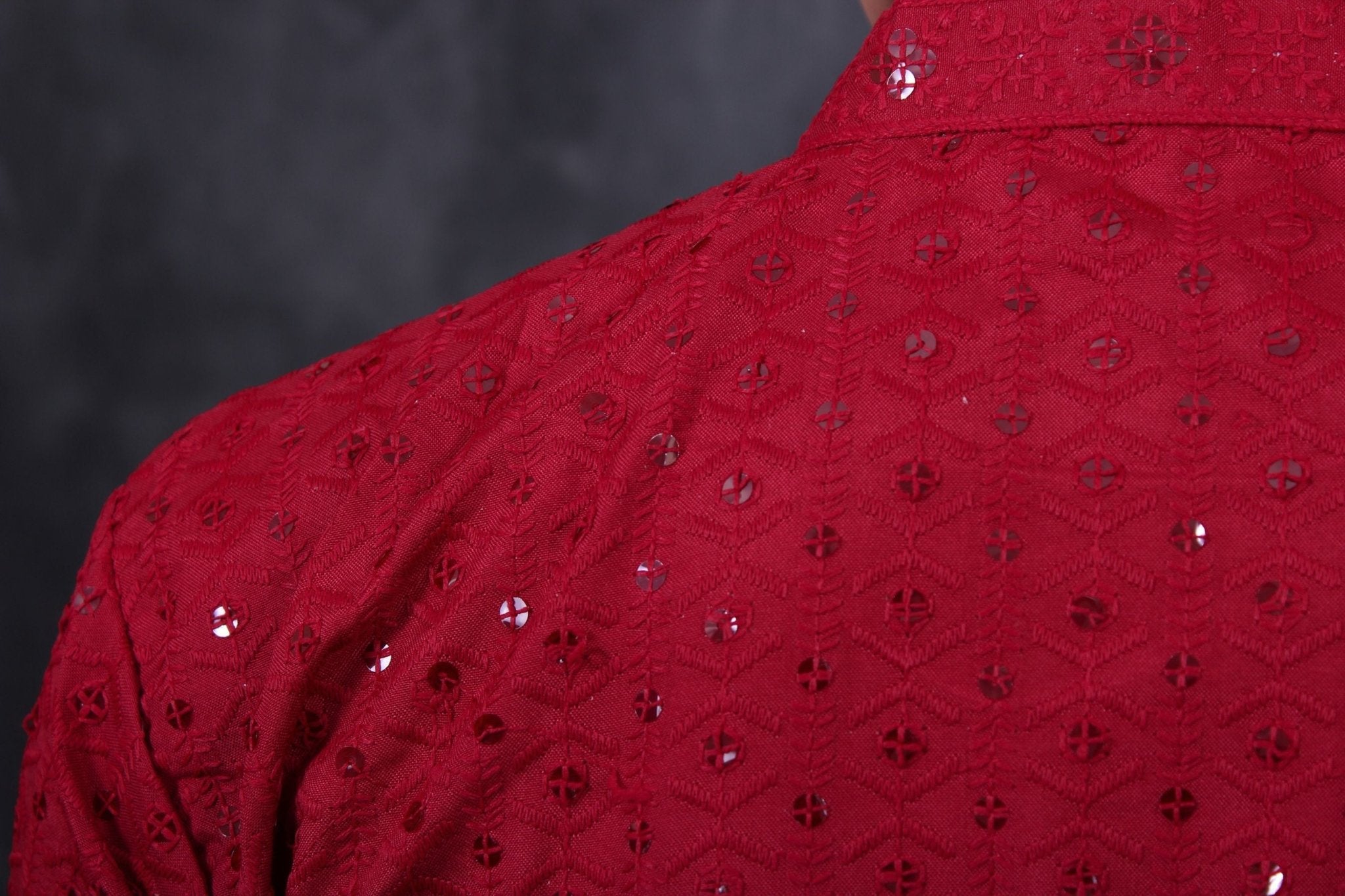 Men's Royal Lakhnavi Kurta with Elegant Sequin Work - JCS Fashions Men JCS Fashions