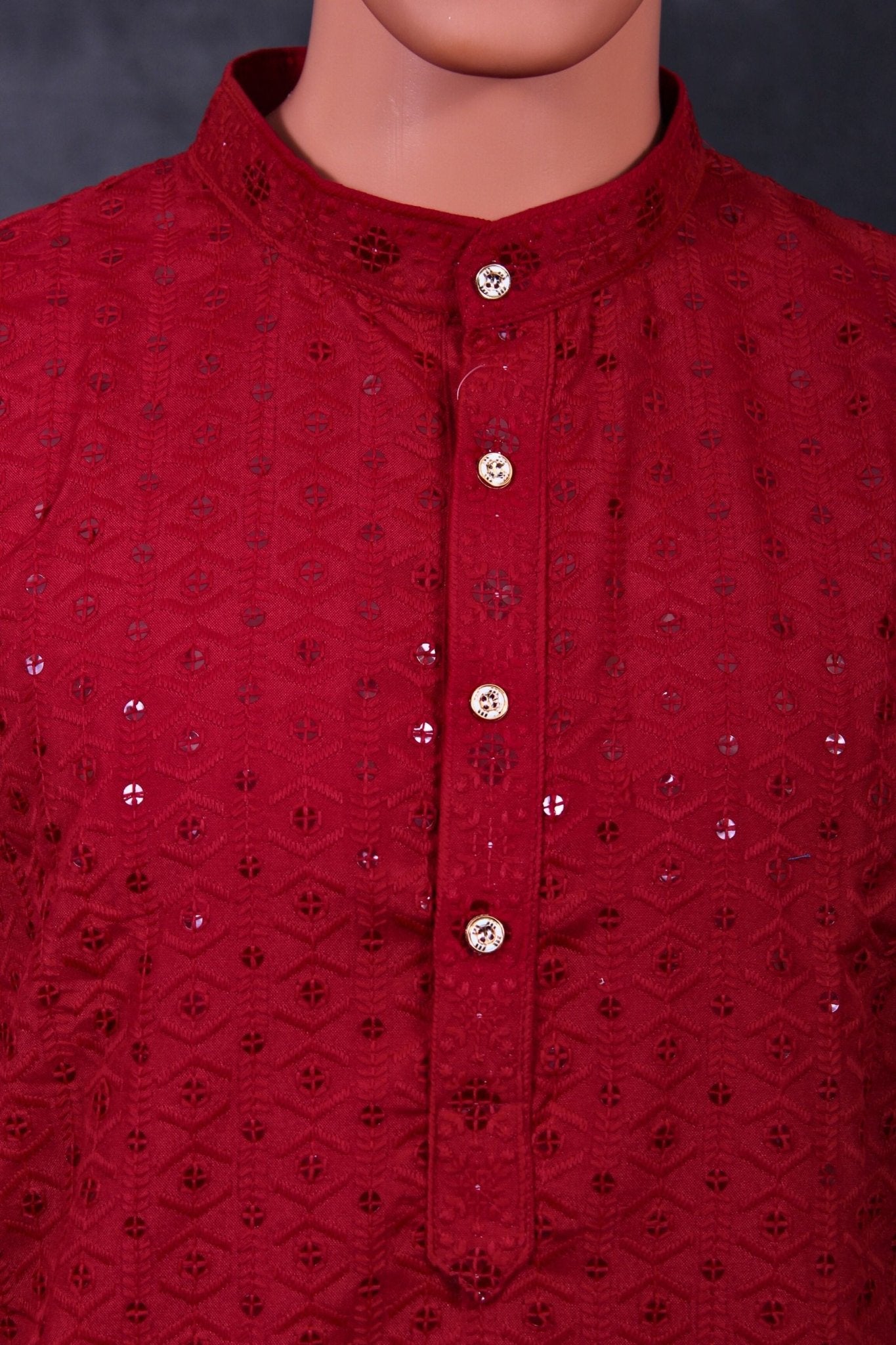 Men's Royal Lakhnavi Kurta with Elegant Sequin Work - JCS Fashions Men JCS Fashions