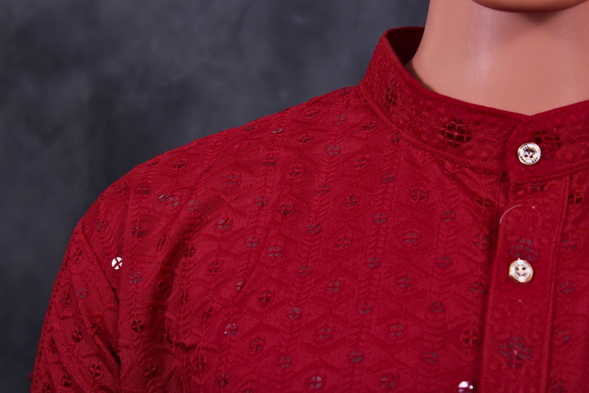 Men's Royal Lakhnavi Kurta with Elegant Sequin Work - JCS Fashions Men JCS Fashions