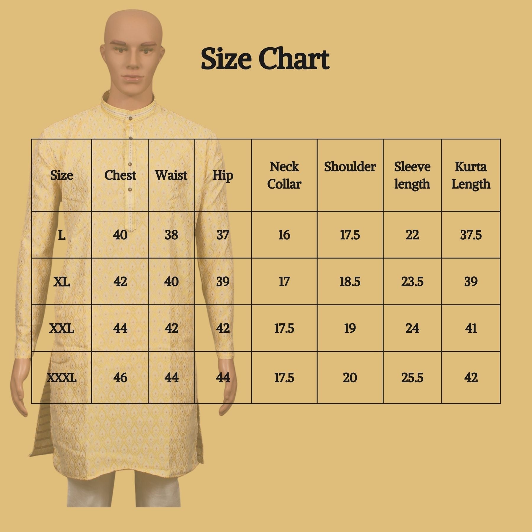 Men's White Jacquard Kurta for Weddings and Parties from JCSFashions Men JCS Fashions