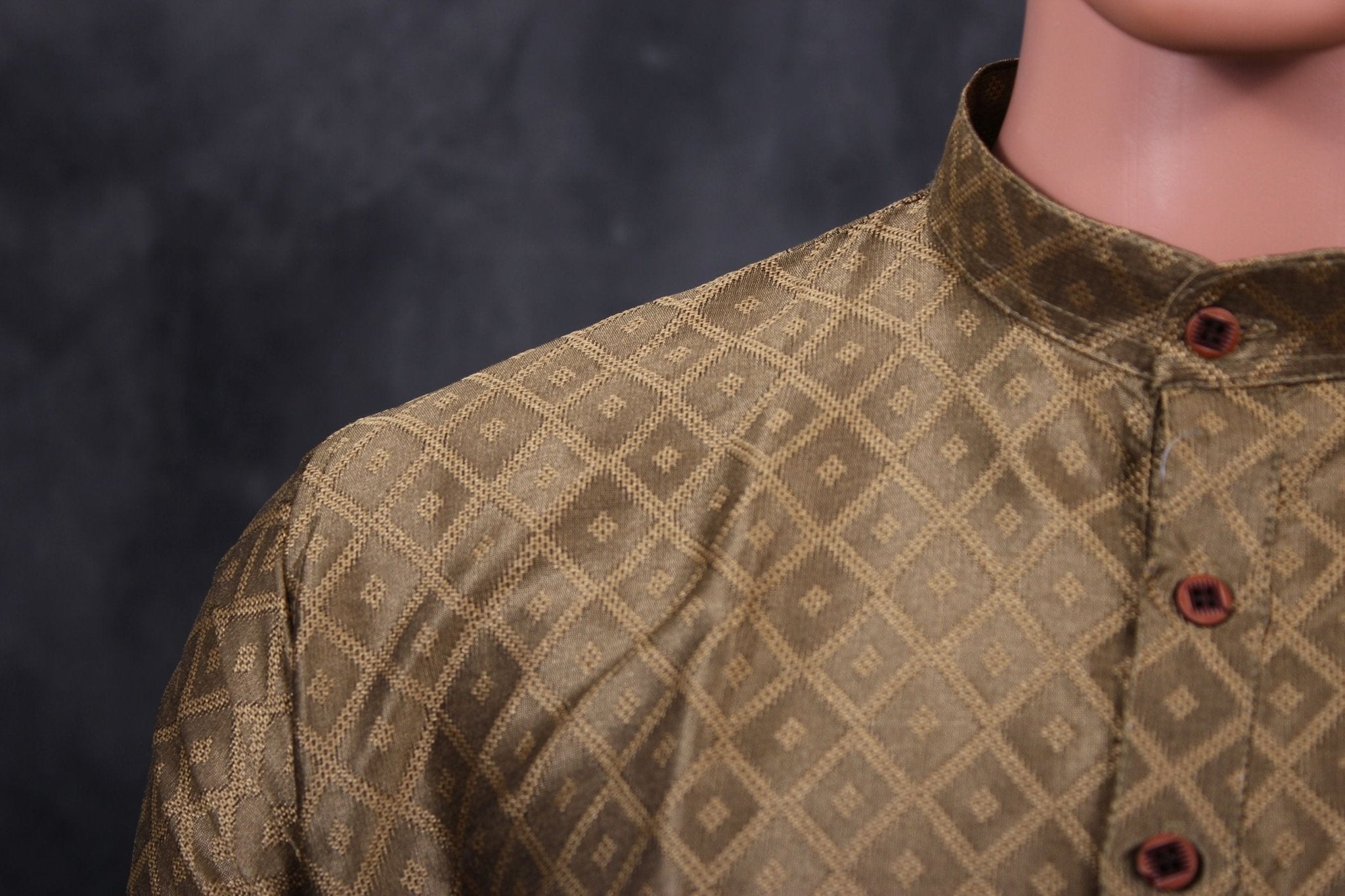 Modern Classic Men's Diamond Pattern Kurta - Tradition Meets Style Men JCS Fashions