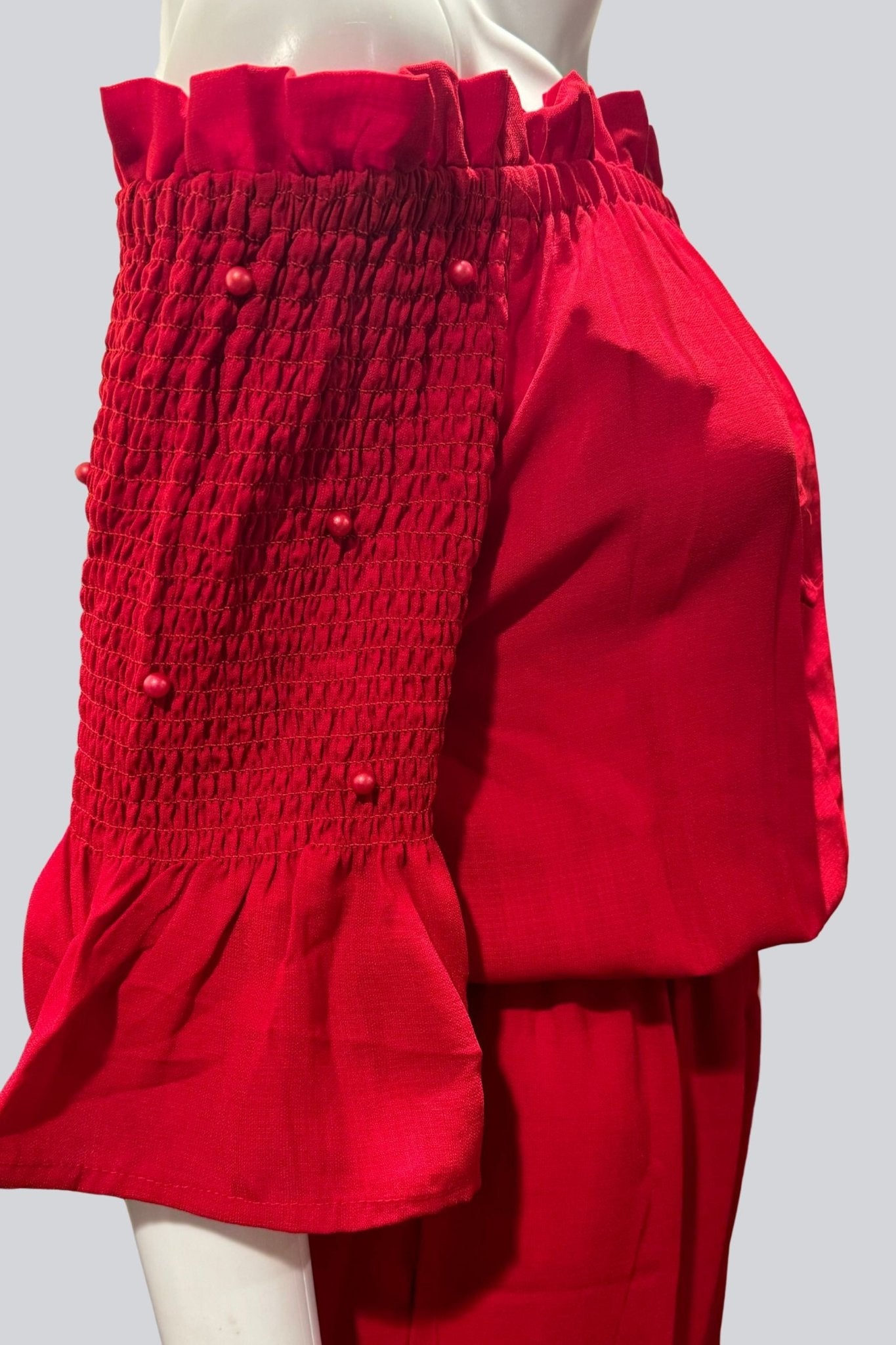 Off-Shoulder Neck Pattern Premium Georgette Jump Suits KURTI JCS Fashions