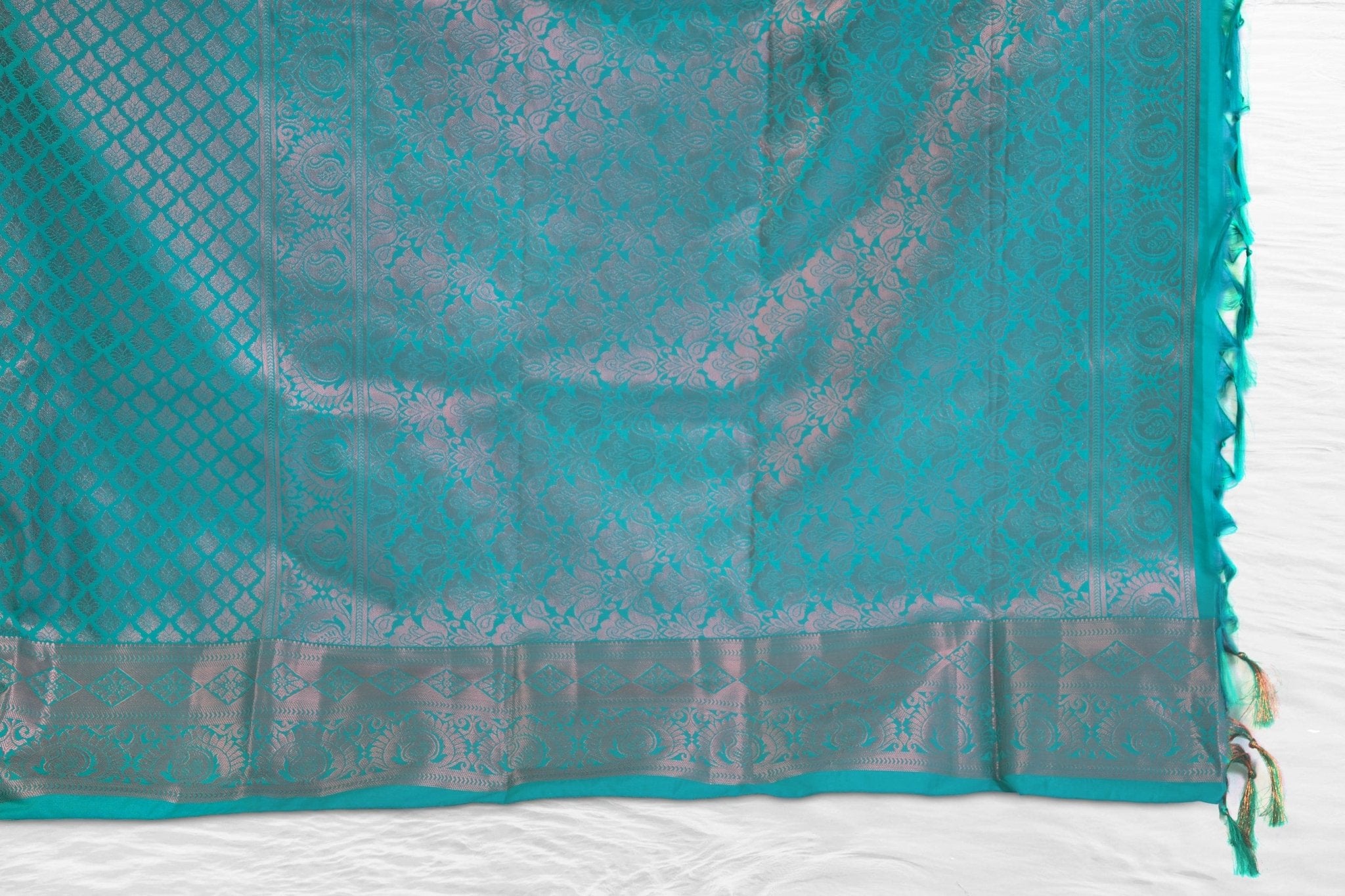 Opulent Kanchipuram Silk Saree with Golden Zari Weave by JCSFashions Saree JCS Fashions