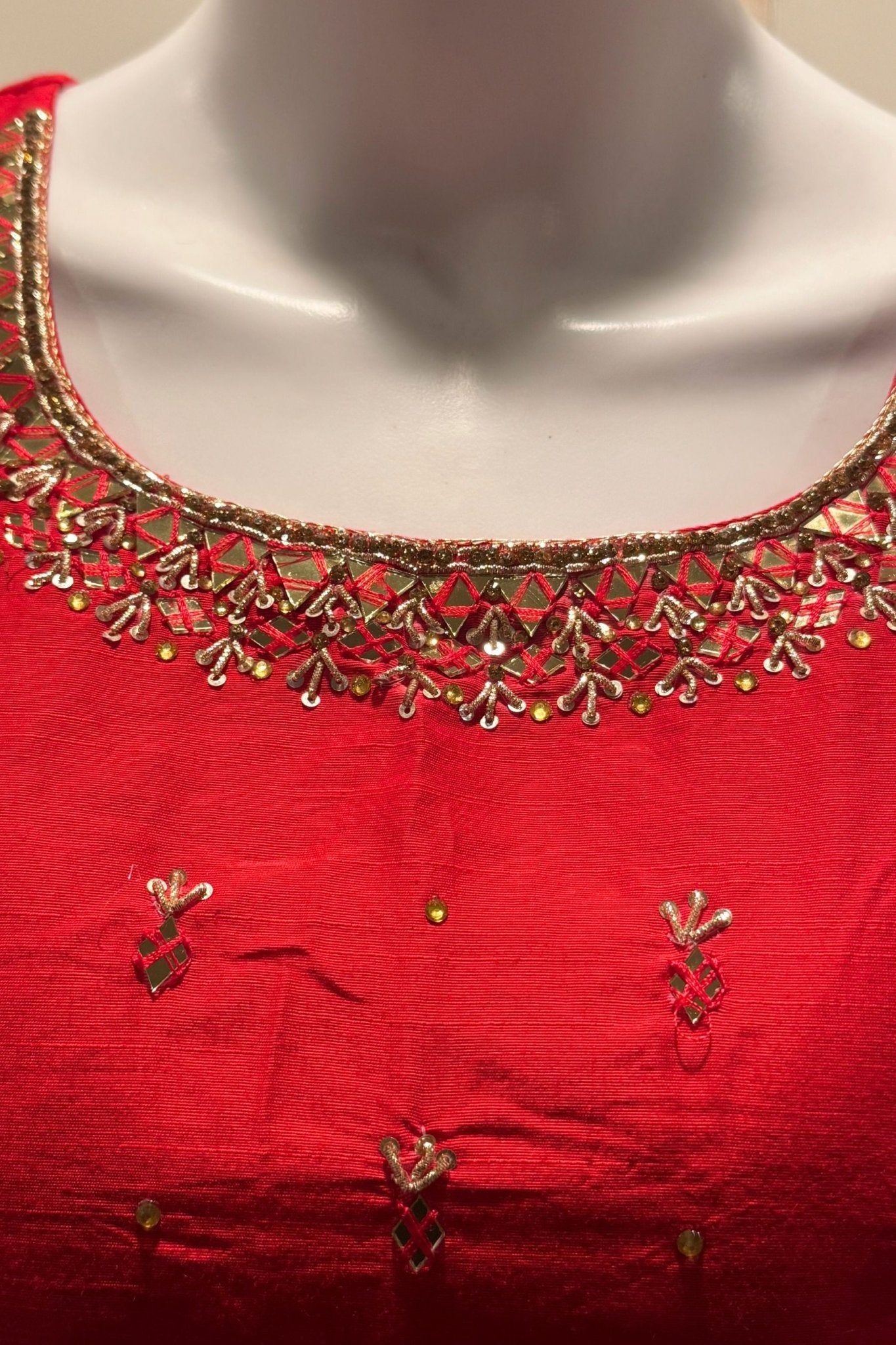 Organza And Raw silk Combination Fully Stitched Crop Top Lehenga Set LEHANGA JCS Fashions