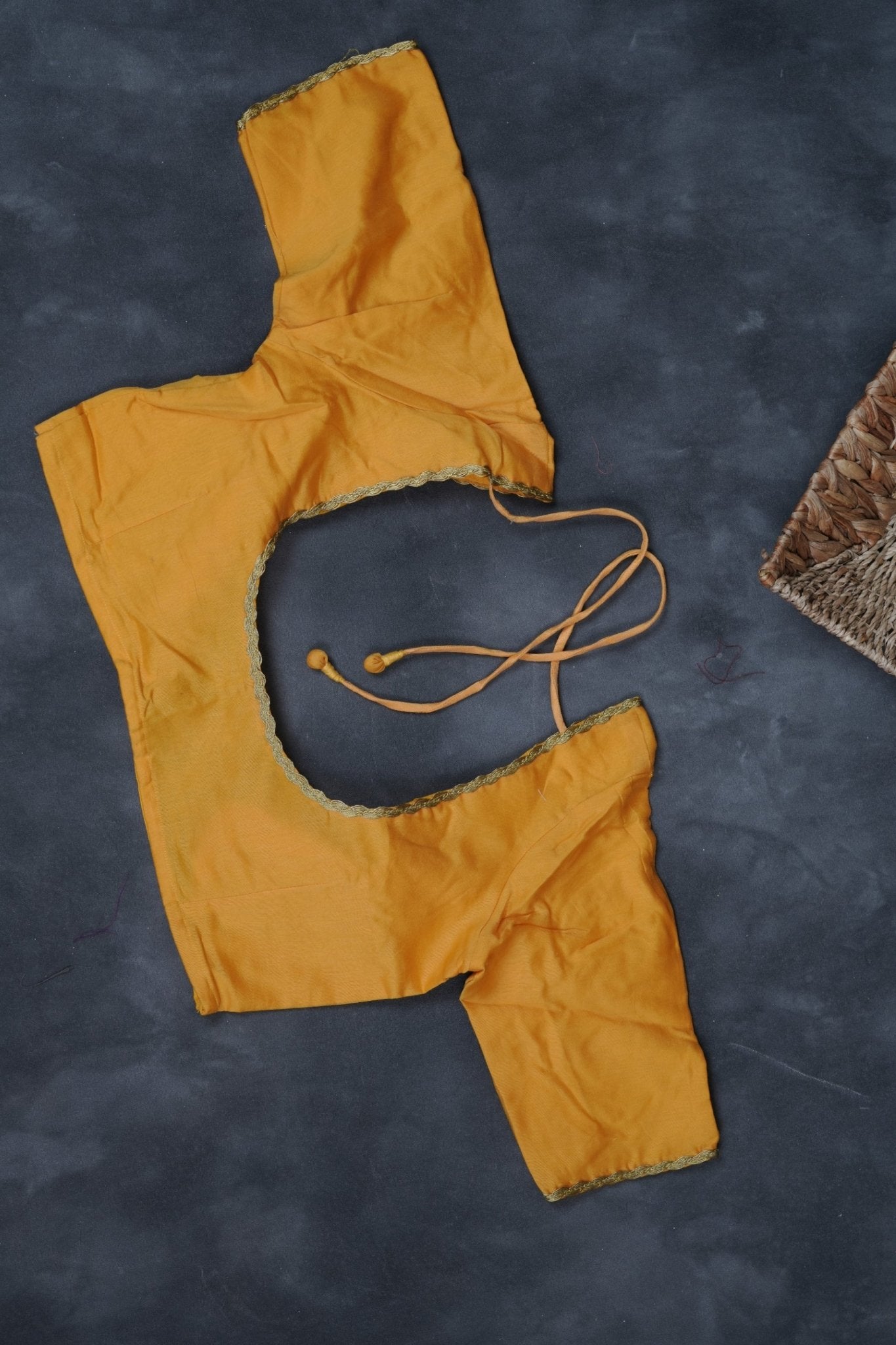 Premium Elegance with Dye Shaded, Antic Zari Border and Contrast Blouse SAREE JCS Fashions