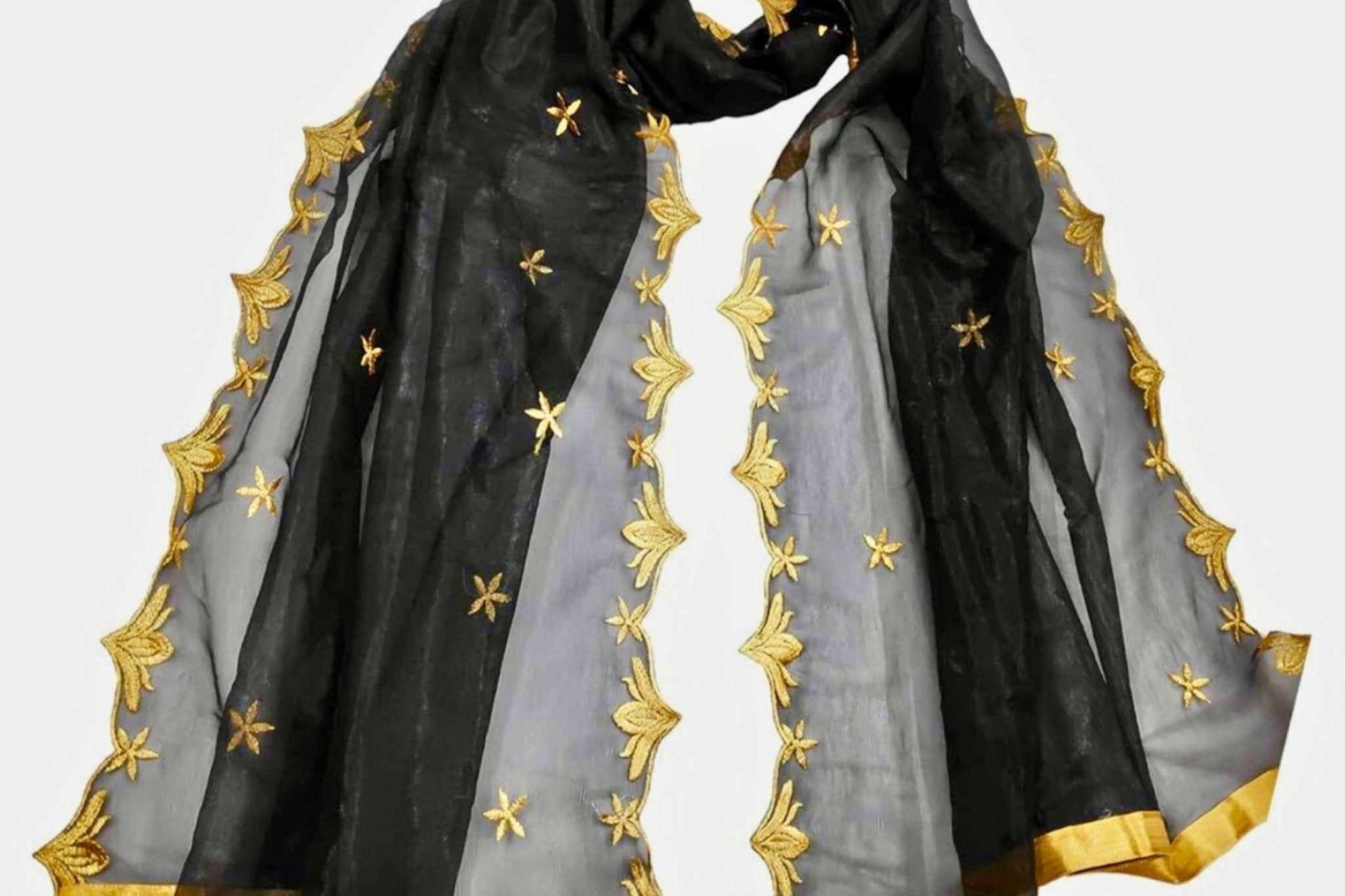 Premium Quality Embroidered Net Dupatta - For Graceful & Diverse Styling Dupatta JCS Fashions