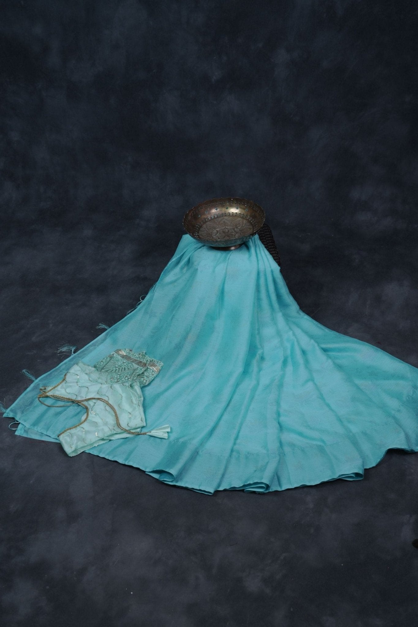 Pure Chiffon Saree: Rainbow Foil Print and Sequin Blouse in Net Fabric SAREE JCS Fashions