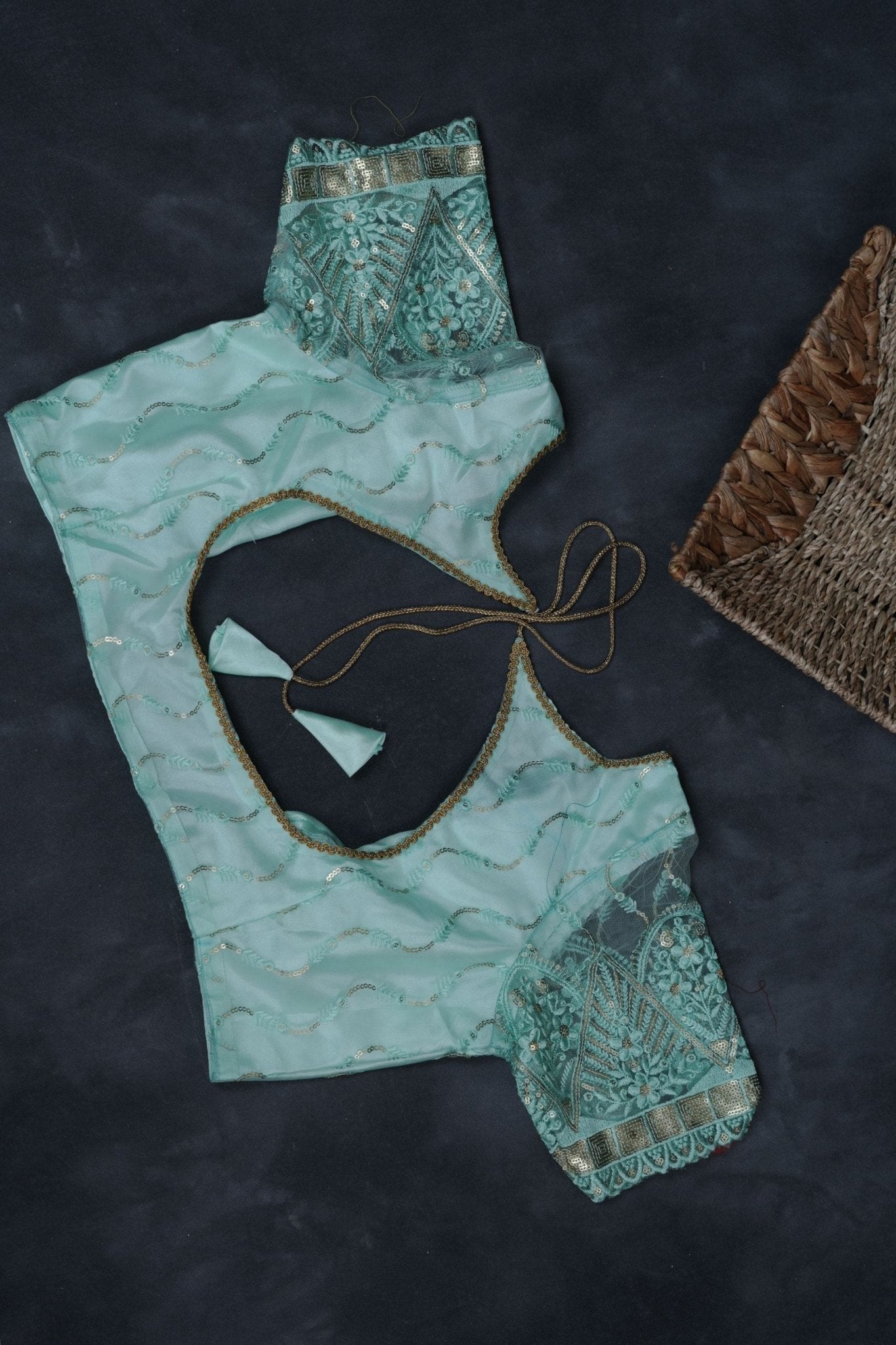 Pure Chiffon Saree: Rainbow Foil Print and Sequin Blouse in Net Fabric SAREE JCS Fashions