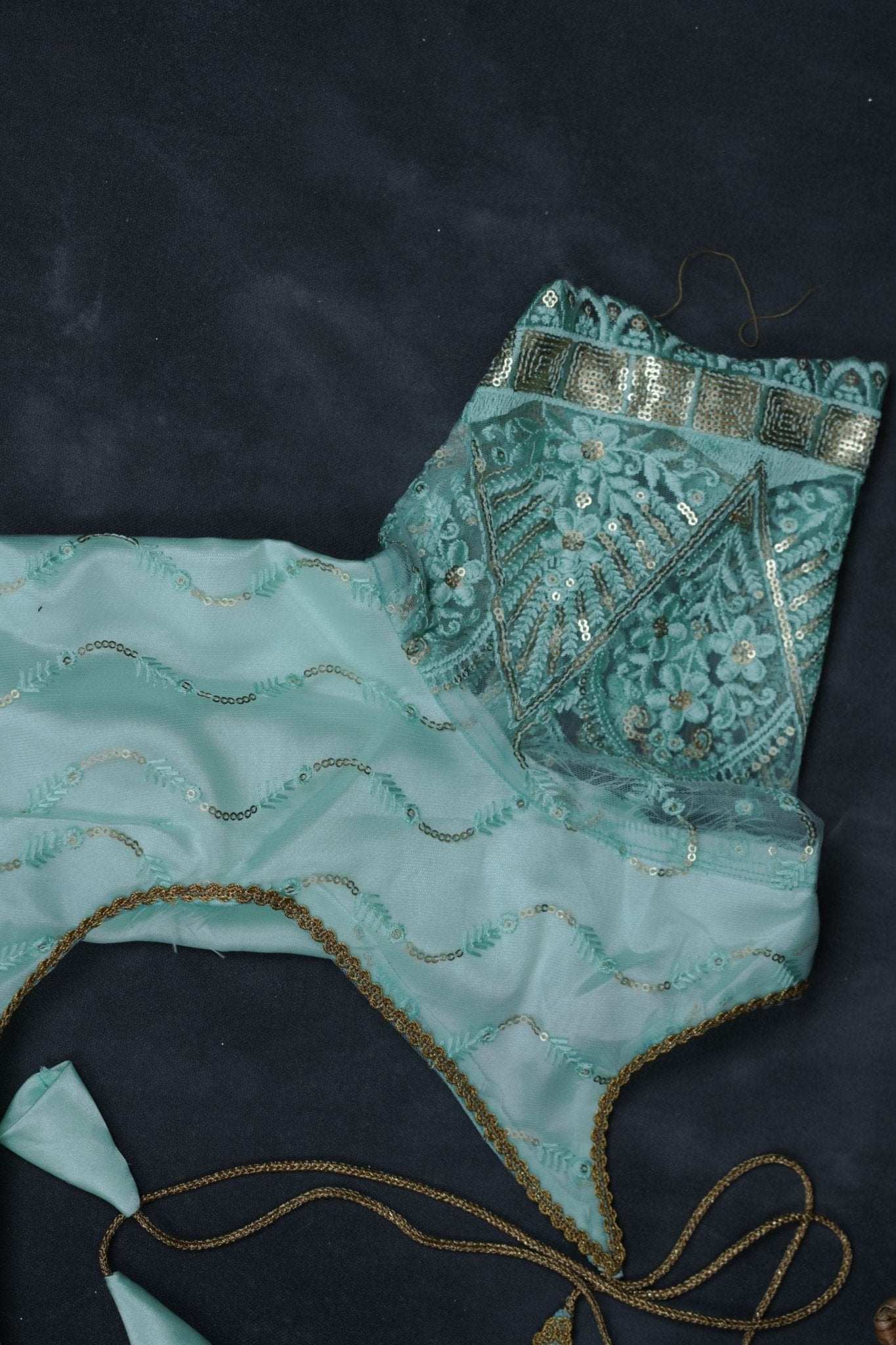 Pure Chiffon Saree: Rainbow Foil Print and Sequin Blouse in Net Fabric SAREE JCS Fashions