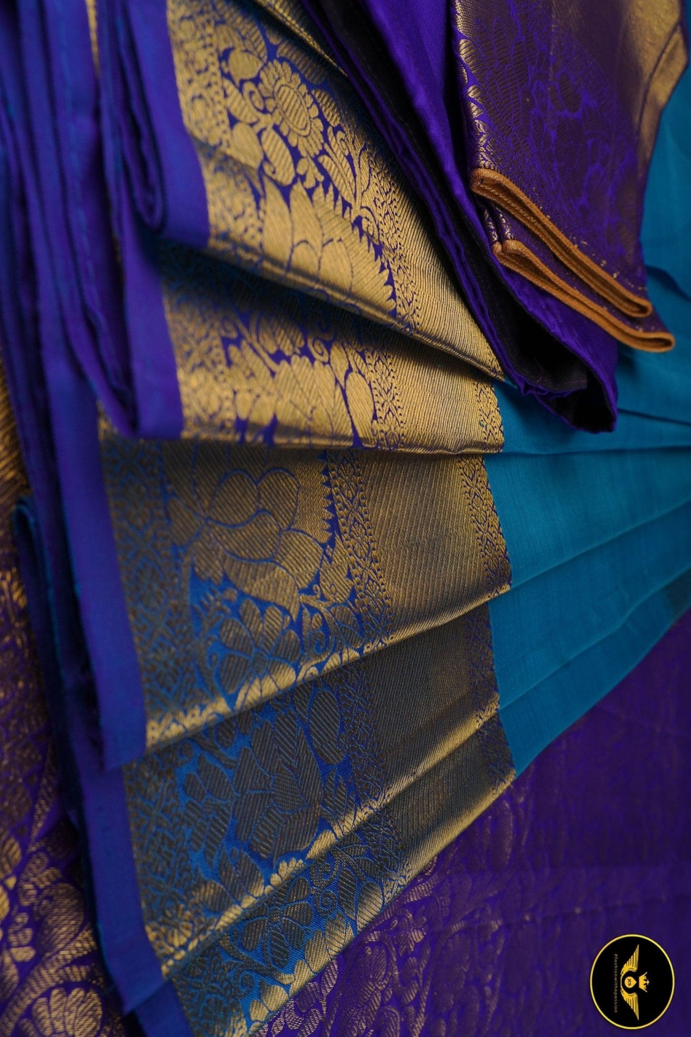 Pure Kanchipuram Silk Saree With Fancy Jhumki Motifs SAREE JCS Fashions