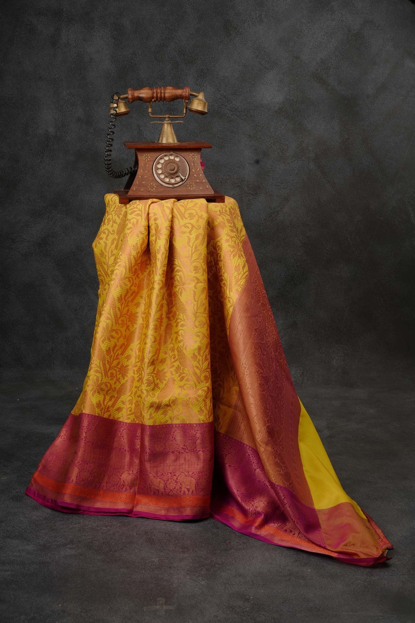 Regal Banarasi Tissue Saree with Jacquard Blouse: Traditional Style Saree JCS Fashions