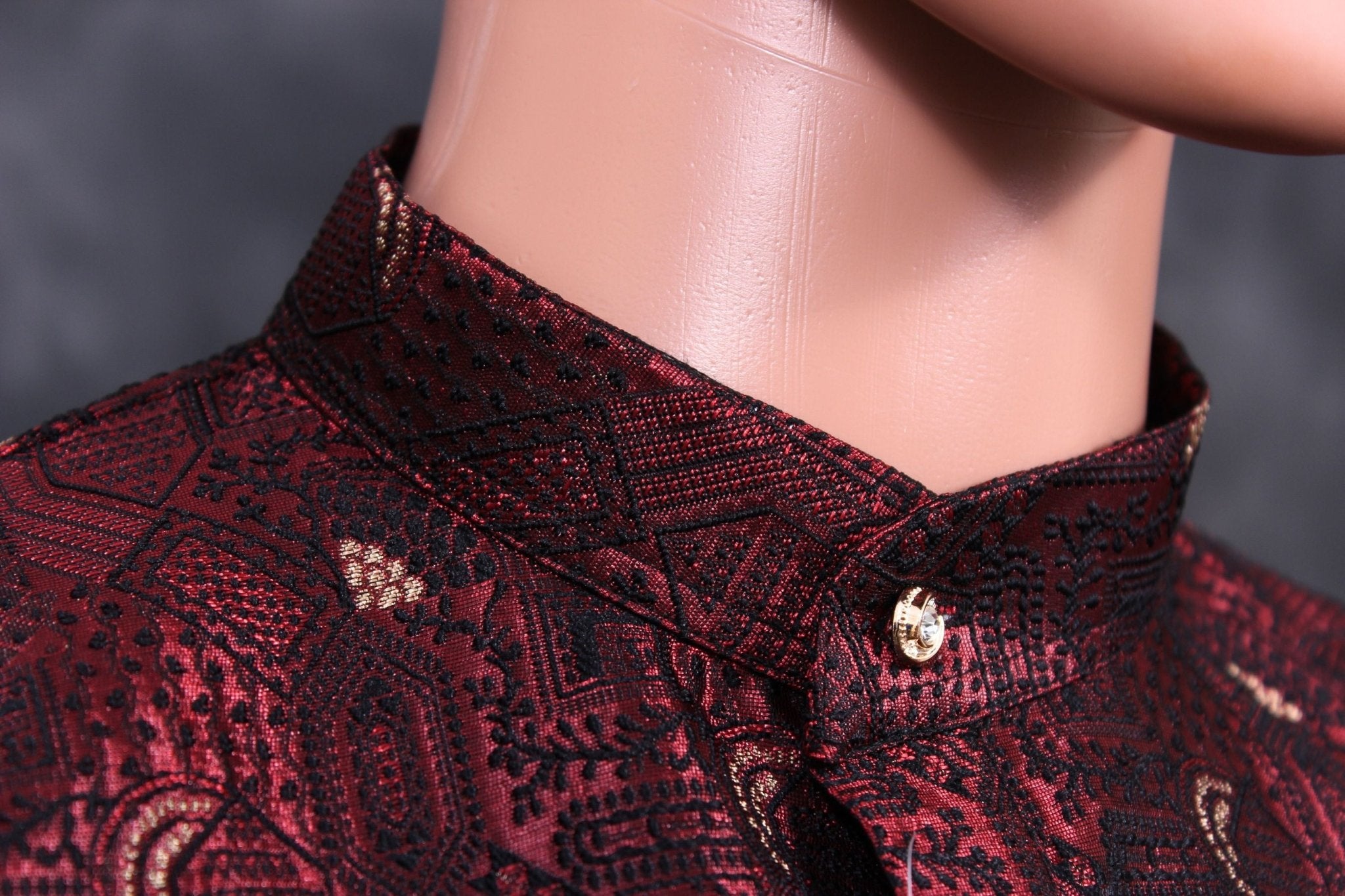 Regal Black Men's Jacquard Kurta – Traditional Elegance by JCS Fashions Men JCS Fashions