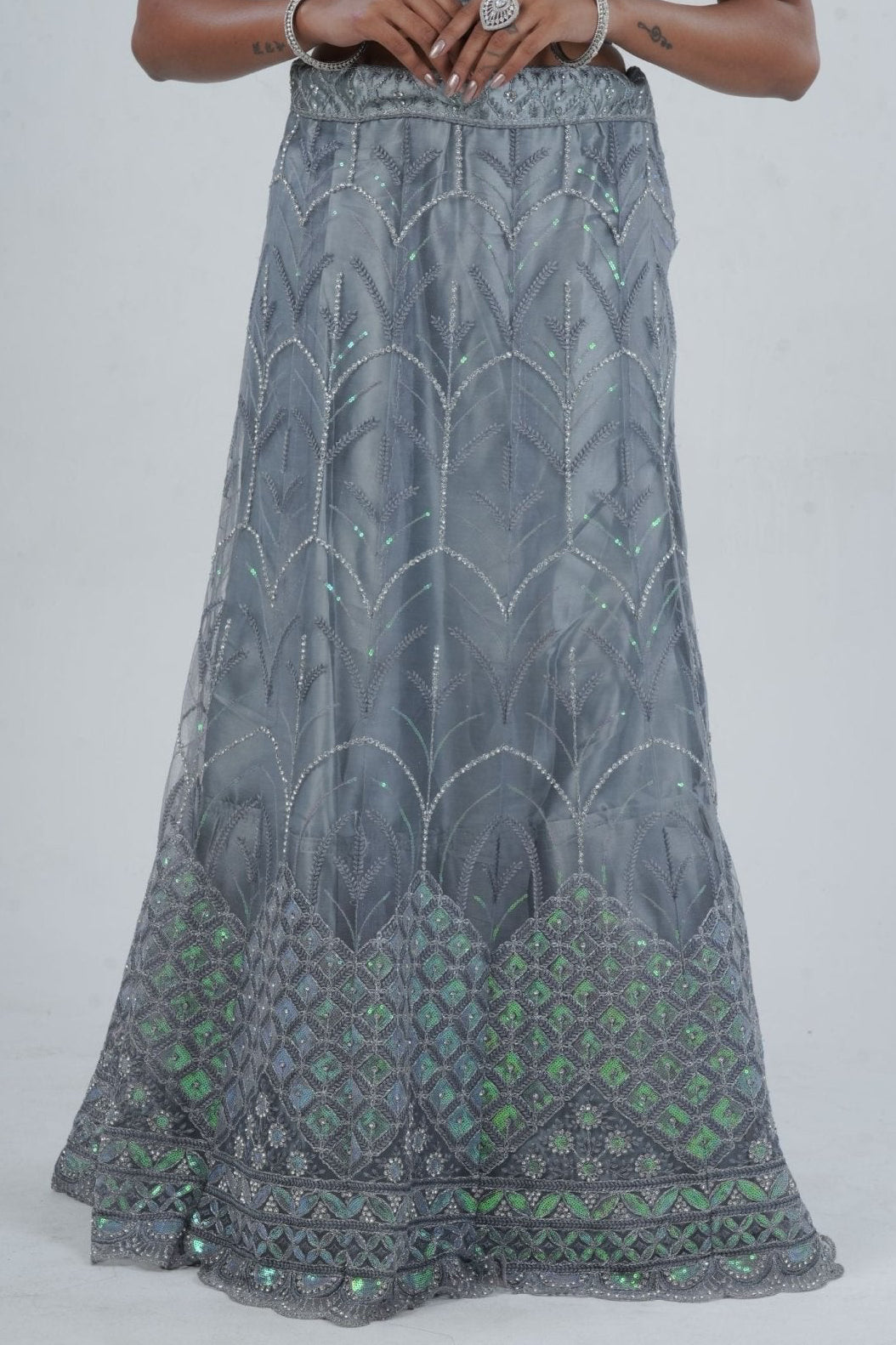 Regal Elegance Designer Lehenga With Stone and Sequins Work LEHENGA JCS Fashions