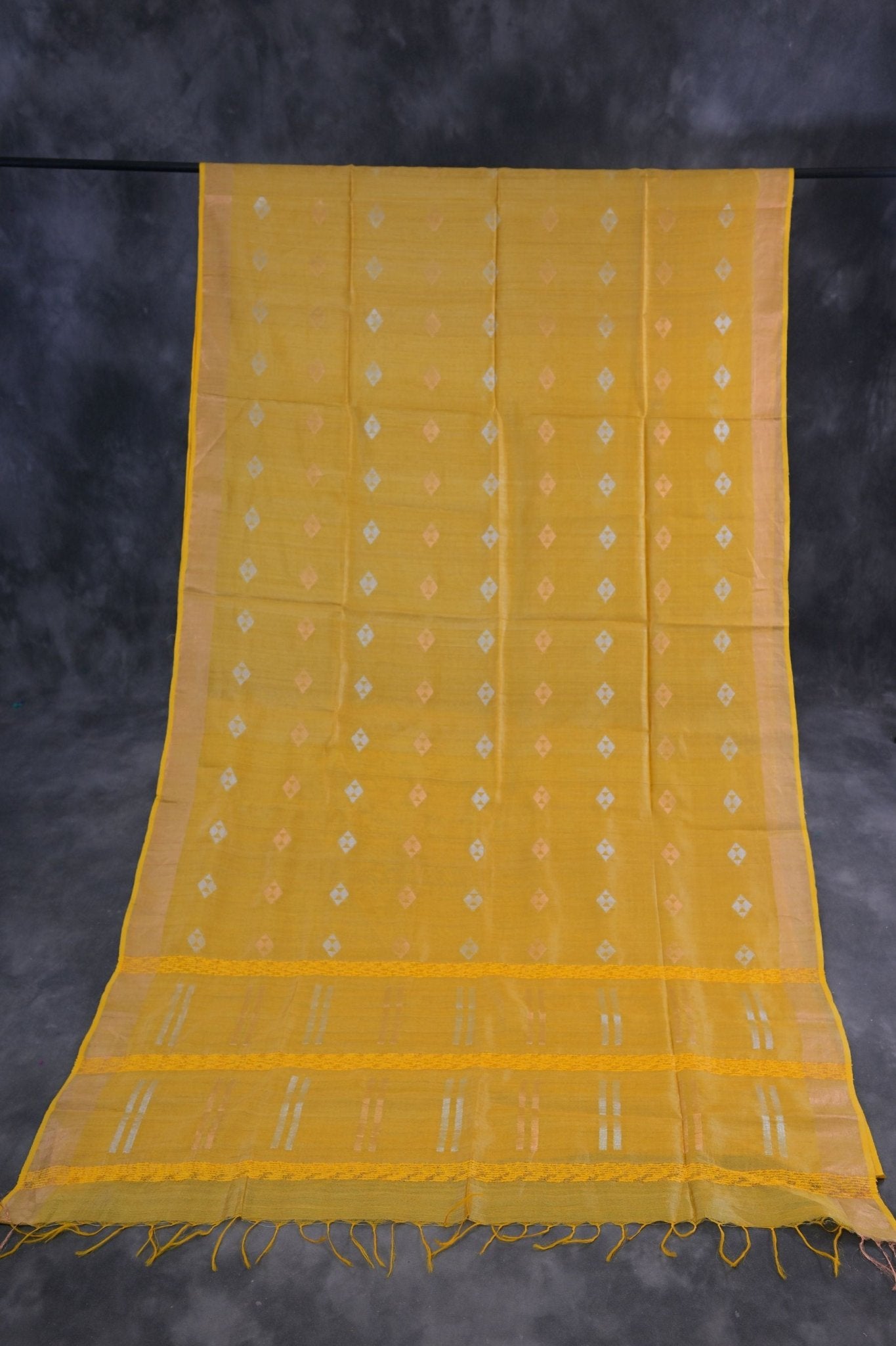Regal Golden Silk-Cotton Saree: Lightweight & Handcrafted by JCSFashions Saree JCS Fashions