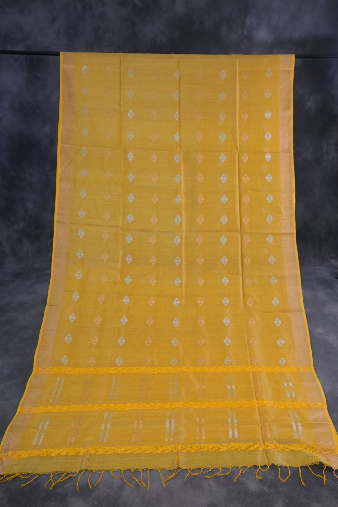 Regal Golden Silk-Cotton Saree: Lightweight & Handcrafted by JCSFashions Saree JCS Fashions