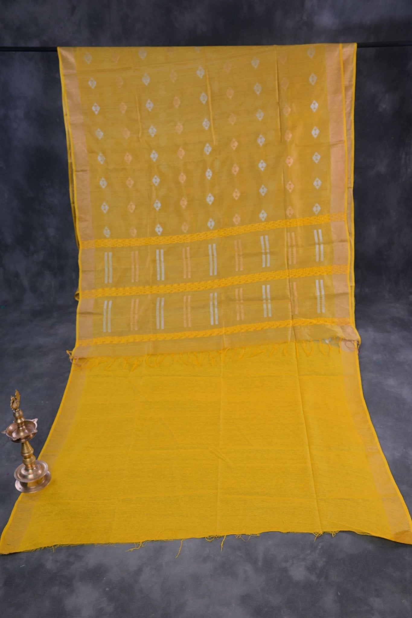Regal Golden Silk-Cotton Saree: Lightweight & Handcrafted by JCSFashions Saree JCS Fashions